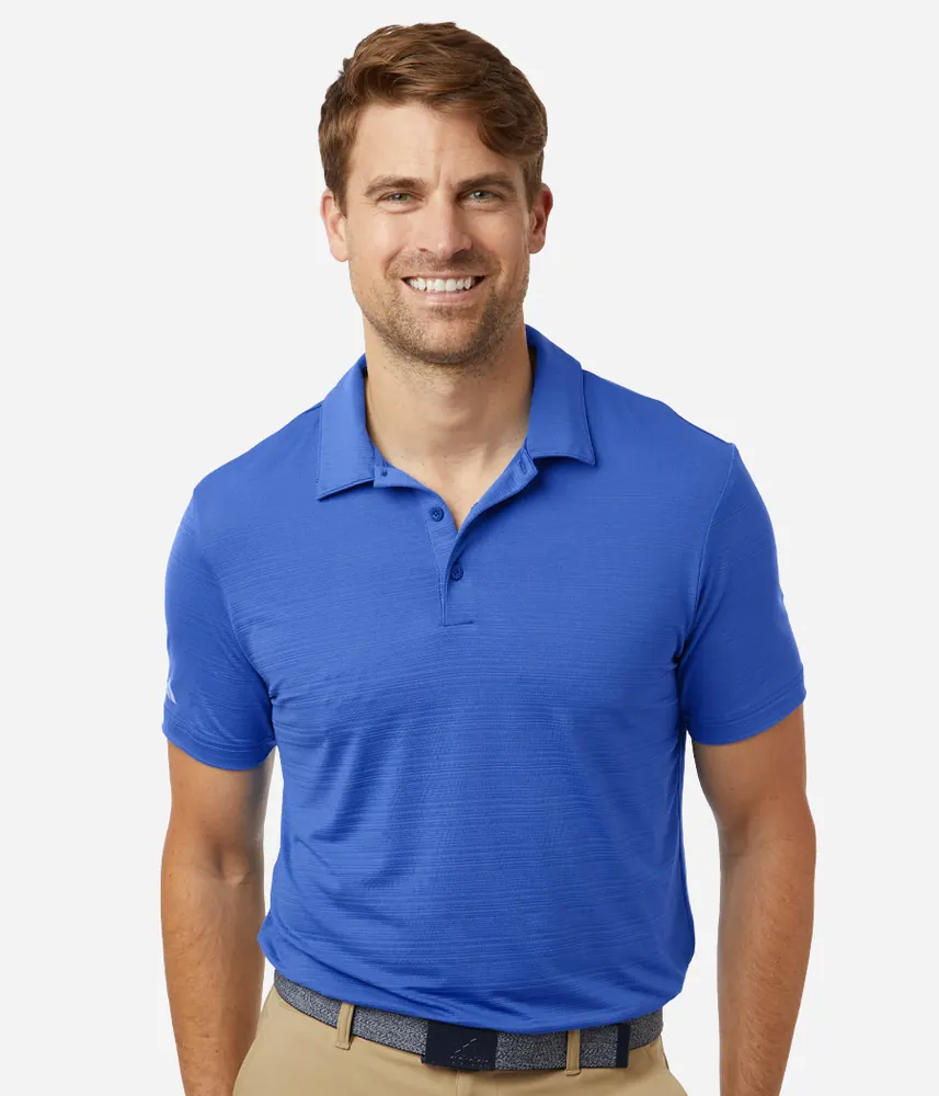 Adidas Men's Textured Stripe Polo