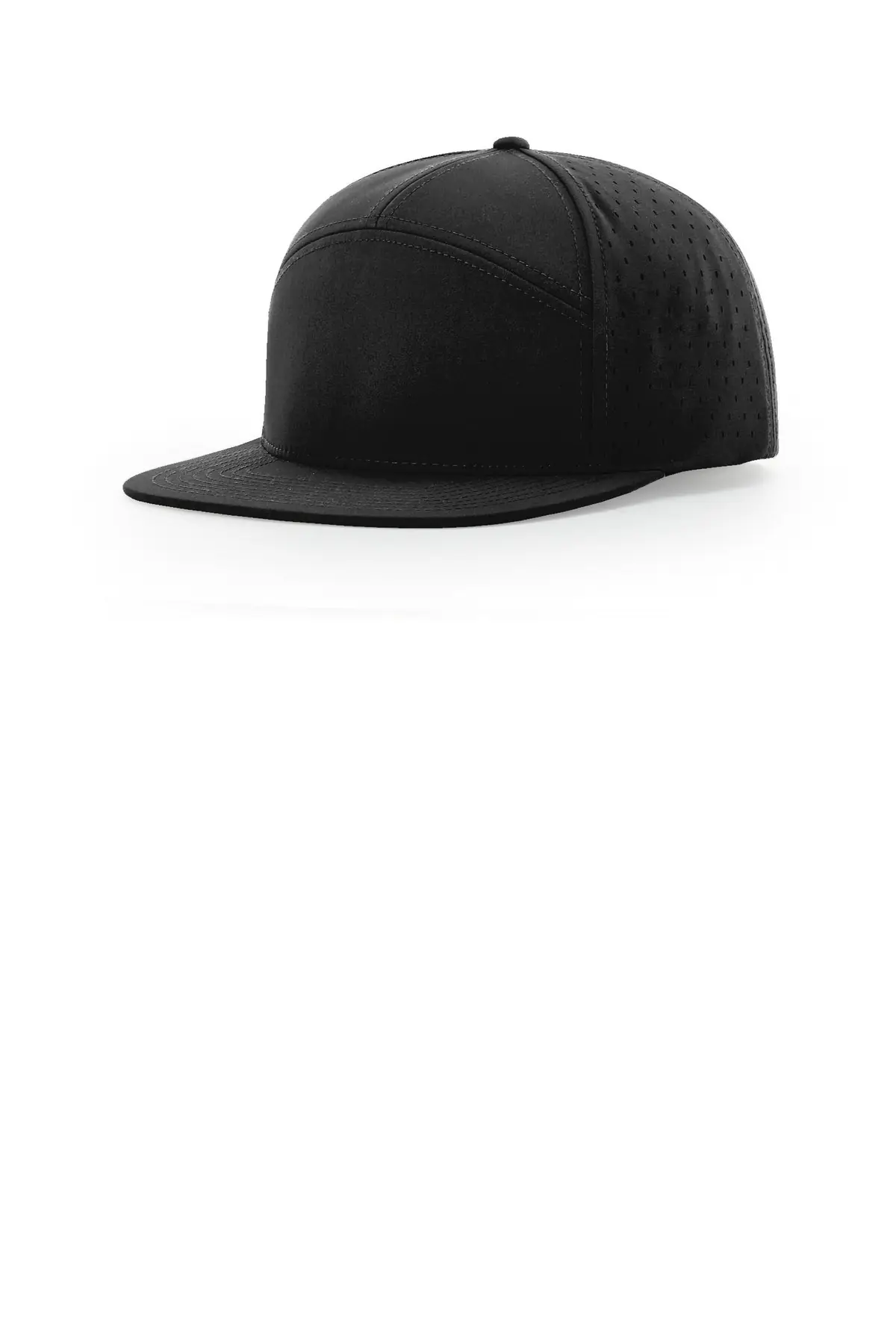 Richardson Cannon 7-Panel Flatbill in Black