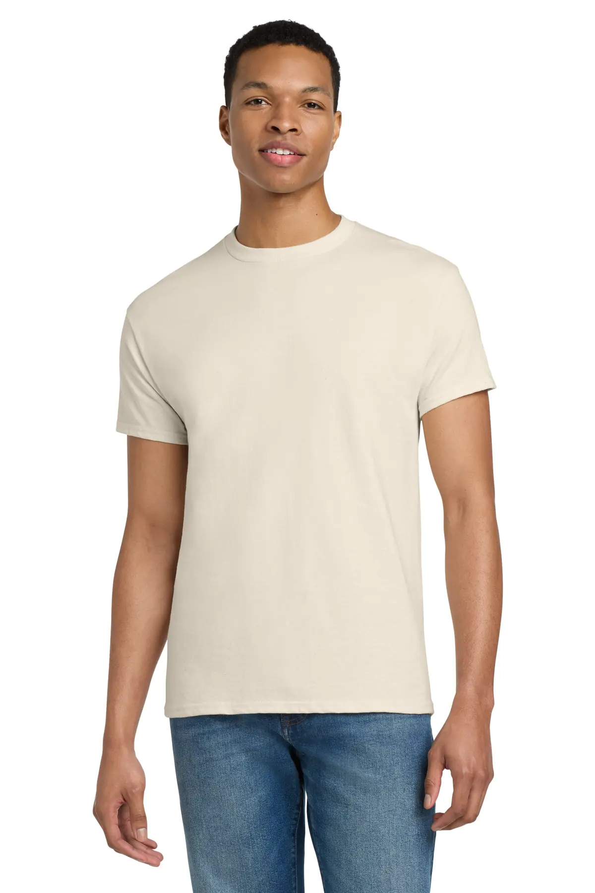 Gildan - Ultra Cotton 100% US Cotton T-Shirt. in Natural