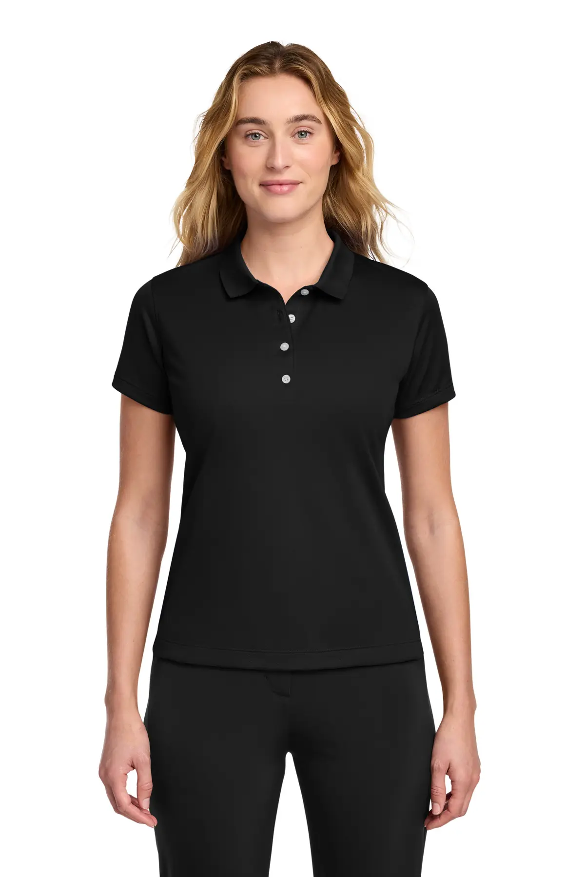 Nike Women's Tech Basic Dri-FIT Polo. in Black