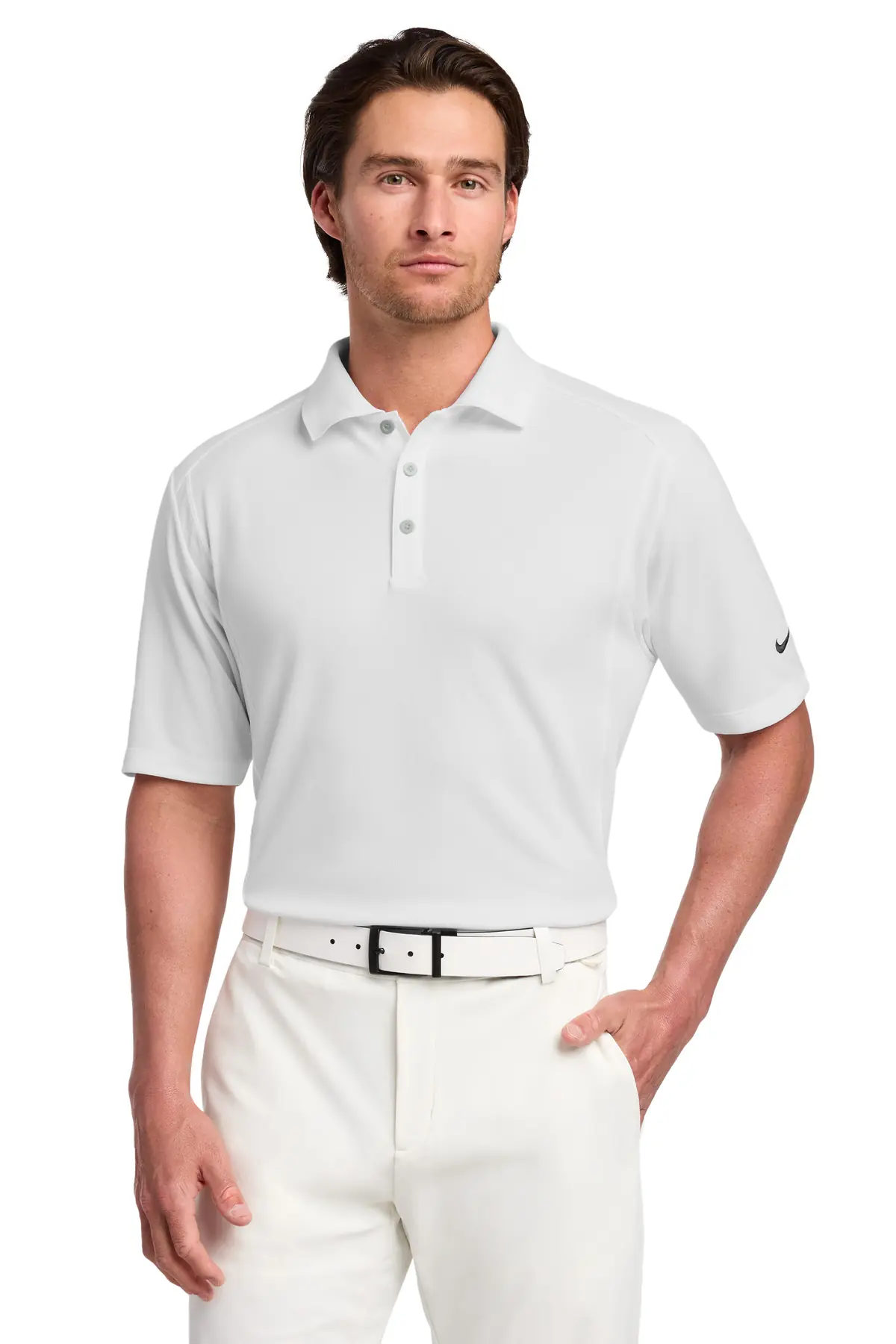 Nike Dri-FIT Classic Polo. in White