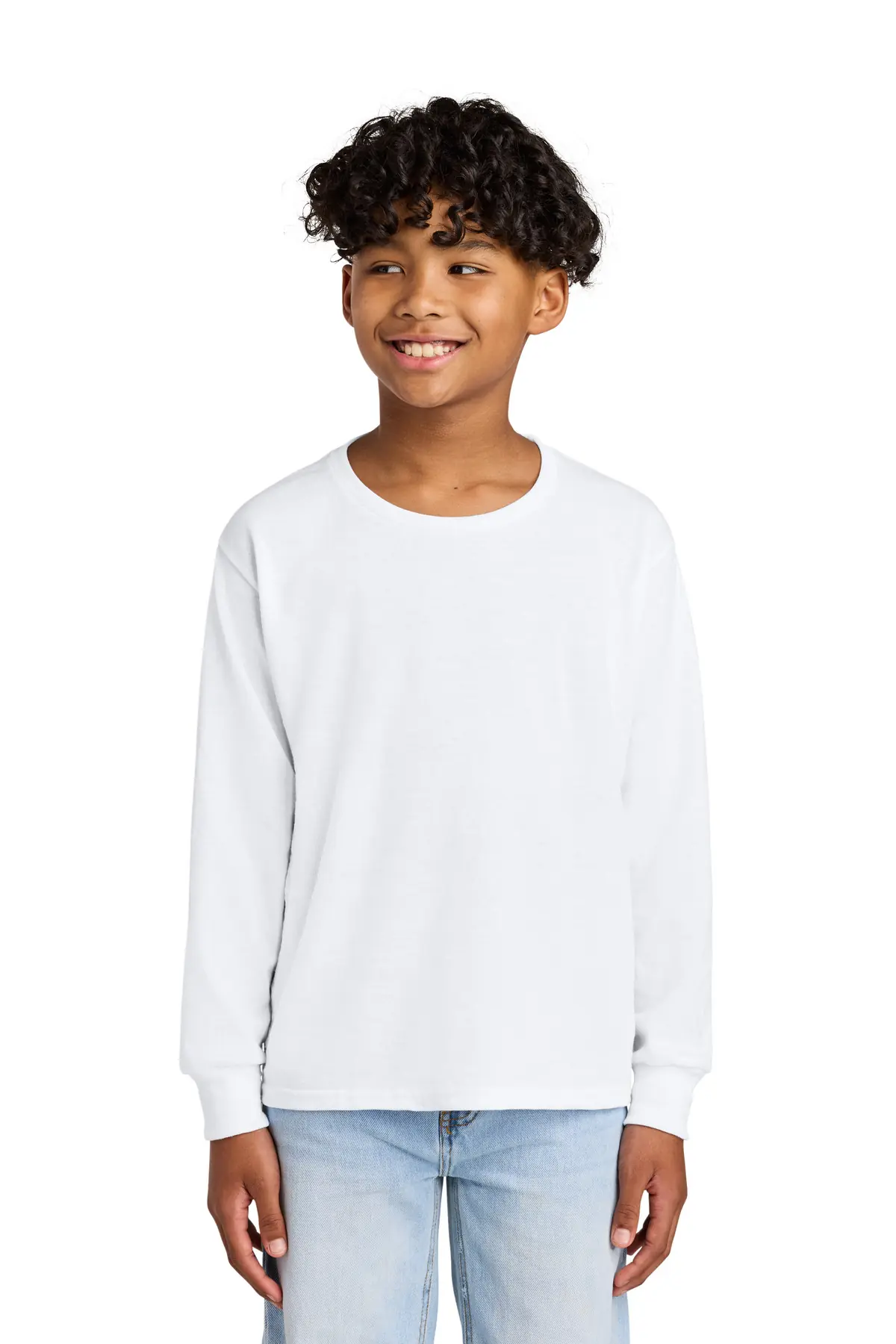Jerzees Youth Dri-Power 50/50 Cotton/Poly Long Sleeve in White