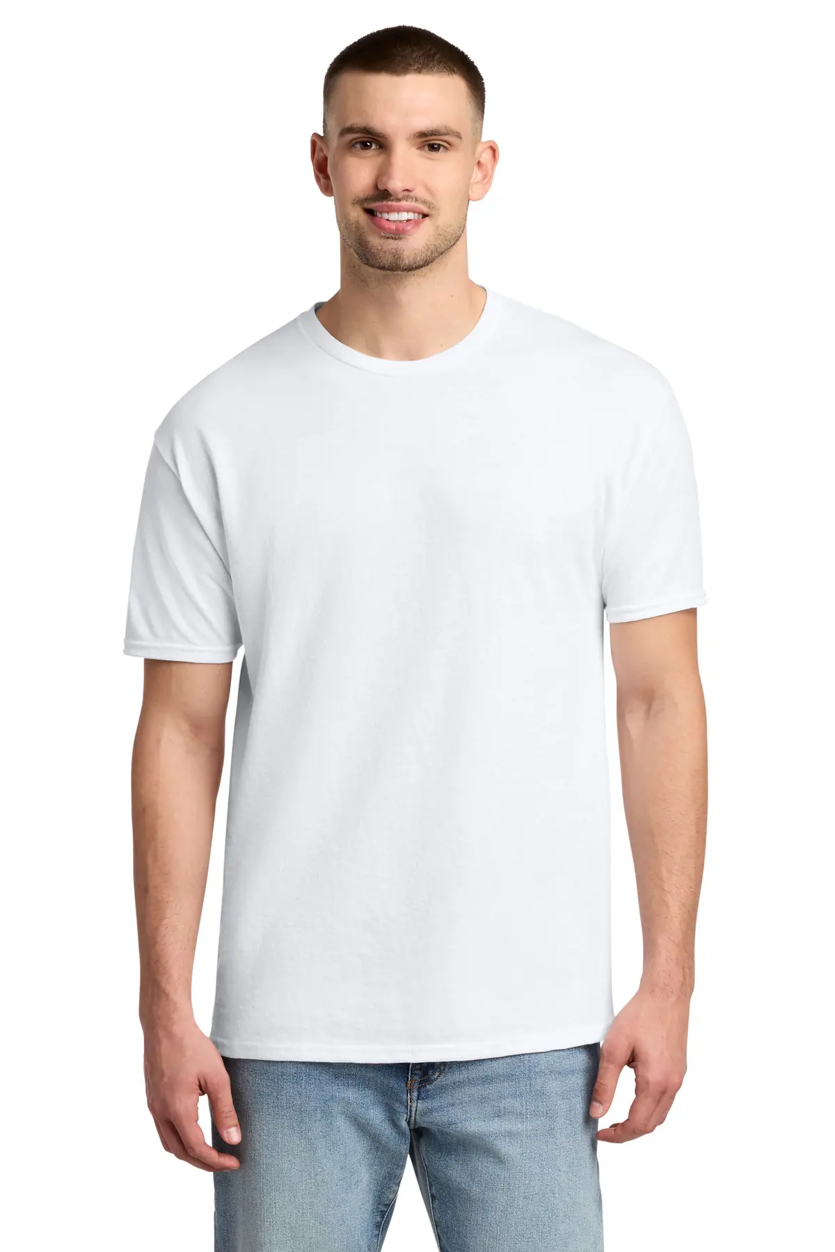 Jerzees - Dri-Power 50/50 Cotton/Poly T-Shirt. in White