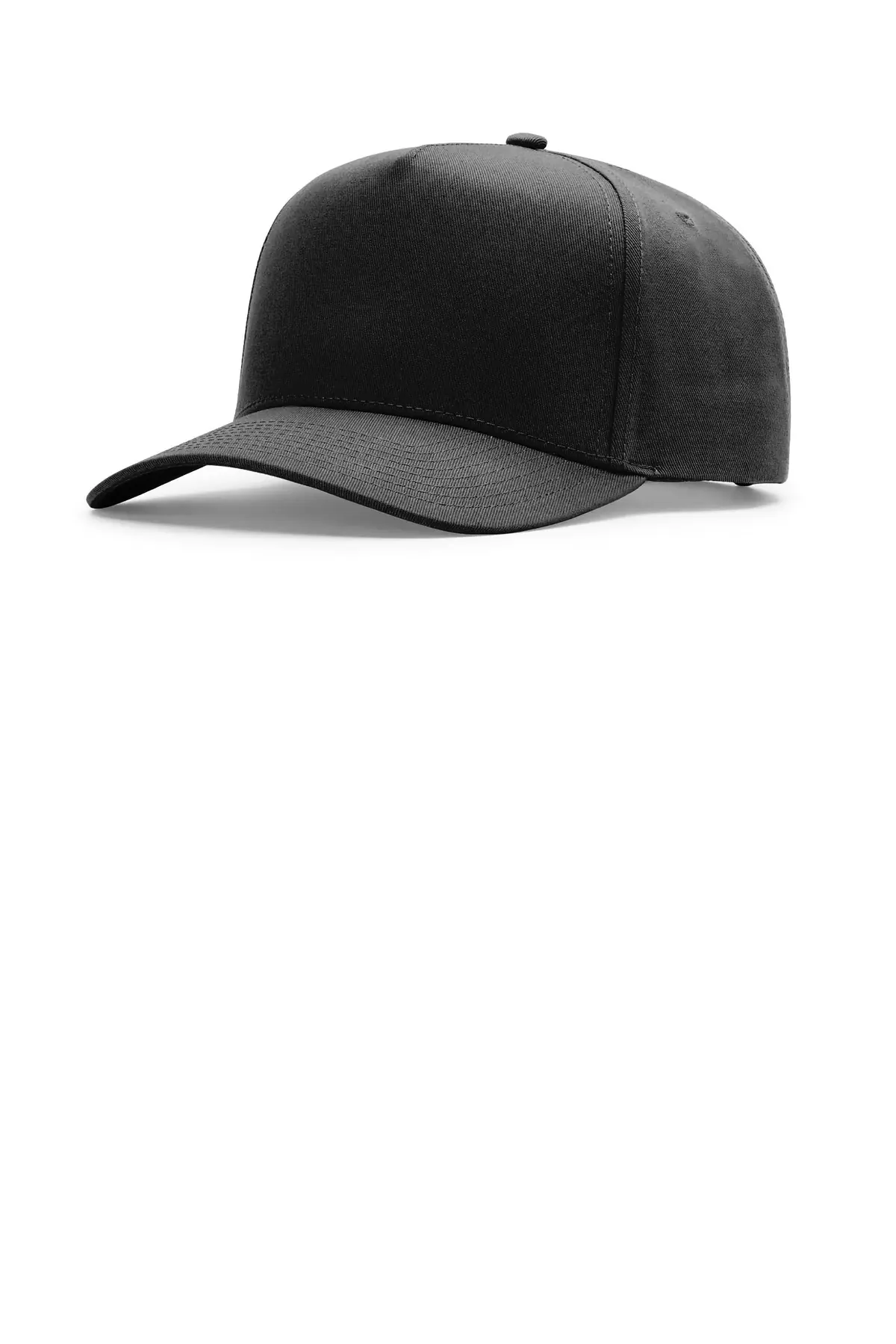 Richardson Full Fabric 5-Panel Champ in Black