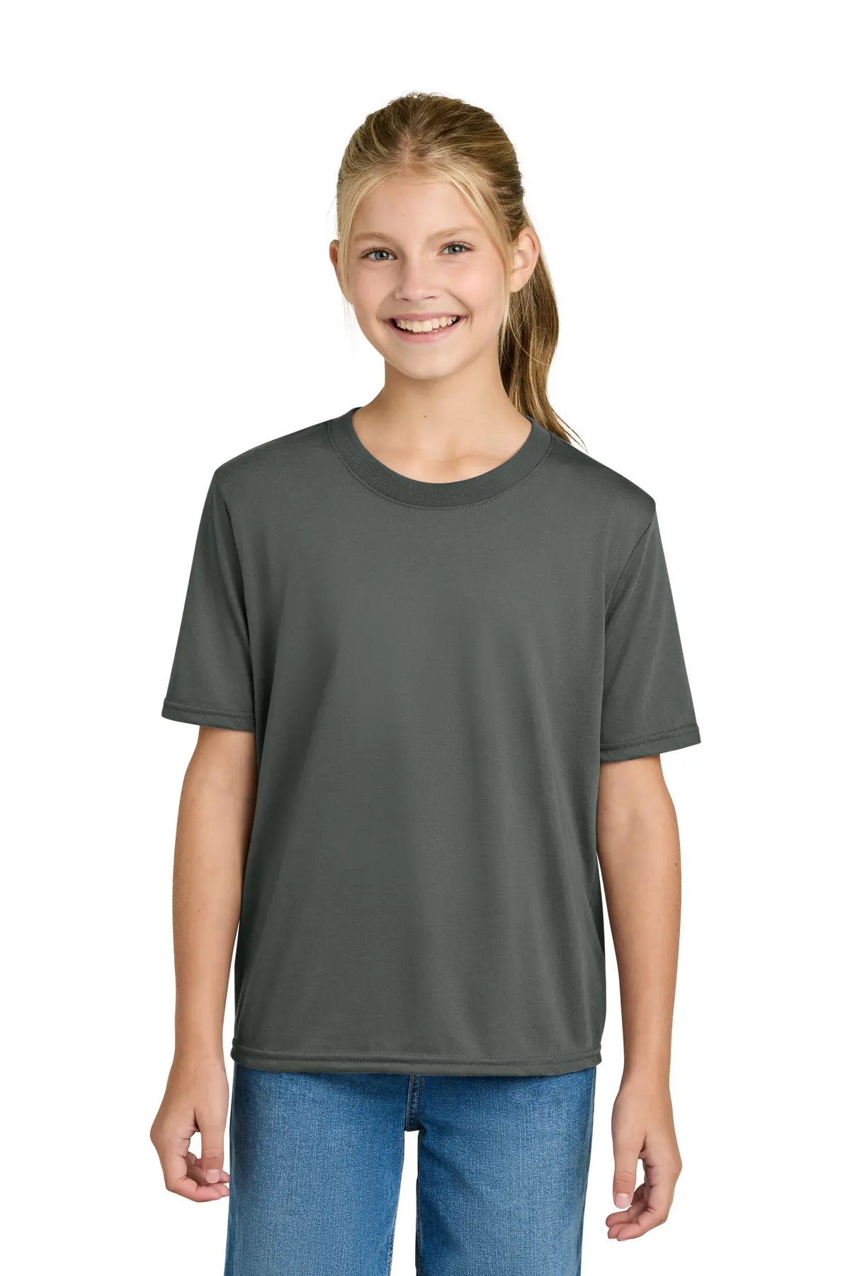 Gildan Youth Gildan Performance T-Shirt. in Charcoal