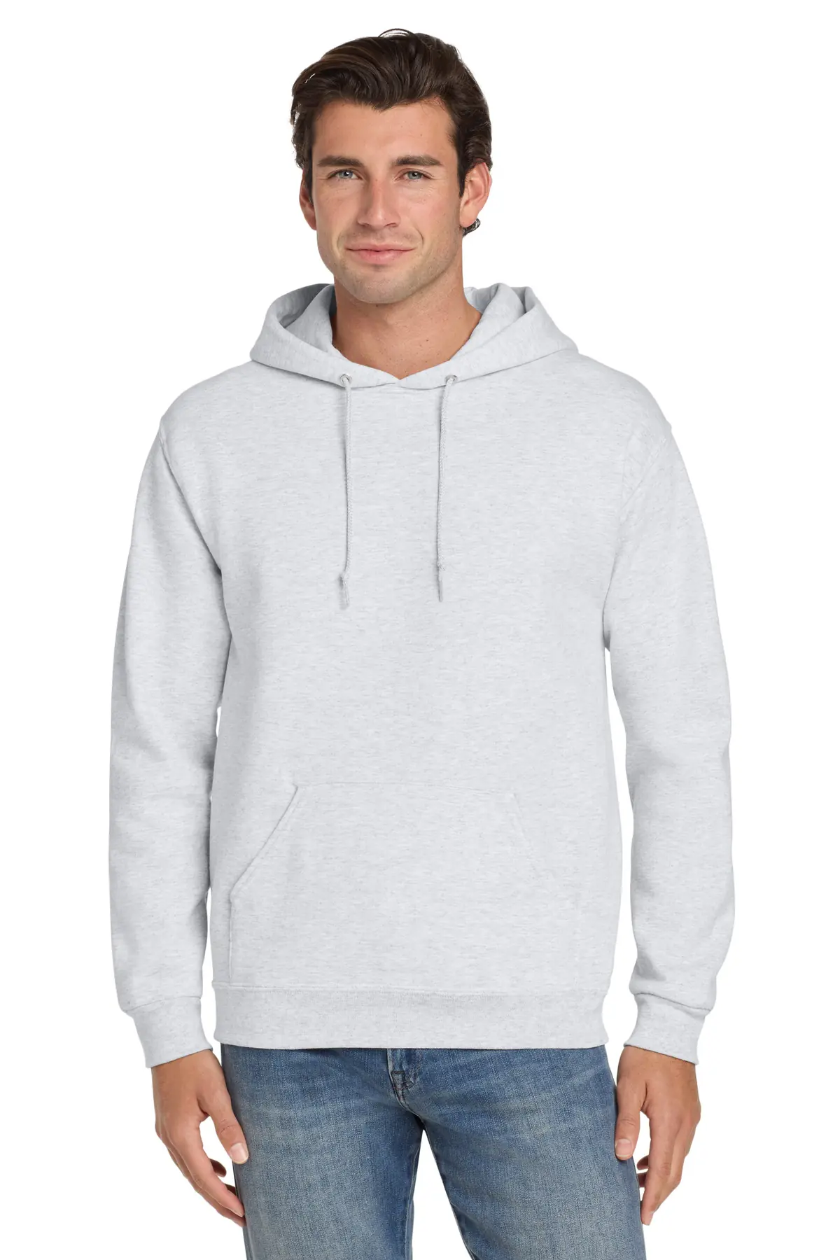 Jerzees Super Sweats NuBlend - Pullover Hooded Sweatshirt. in Ash