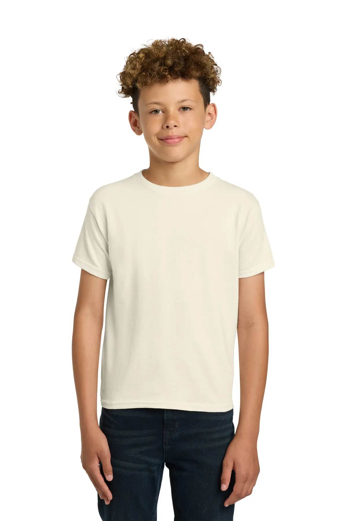 Gildan - Youth Heavy Cotton 100% Cotton T-Shirt. in Natural