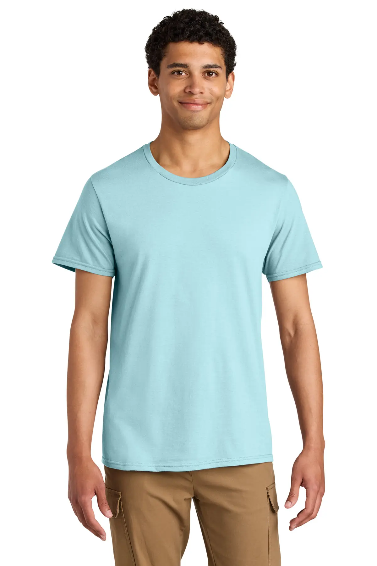 Jerzees Unisex Premium Combed Ring Spun Cotton Tee in Breezy Blue