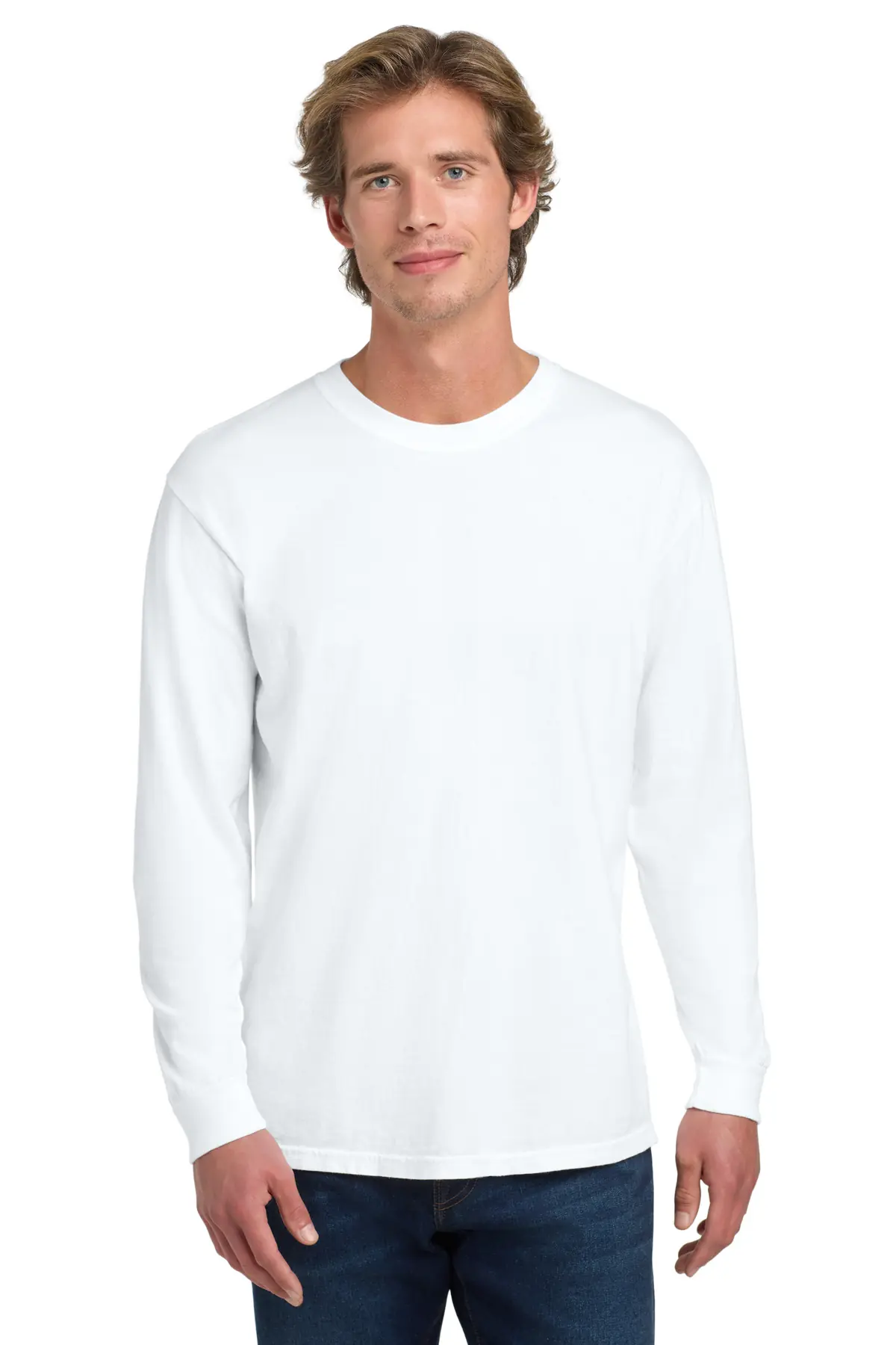 Comfort Colors COMFORT COLORS Heavyweight Ring Spun Long Sleeve Tee. in White