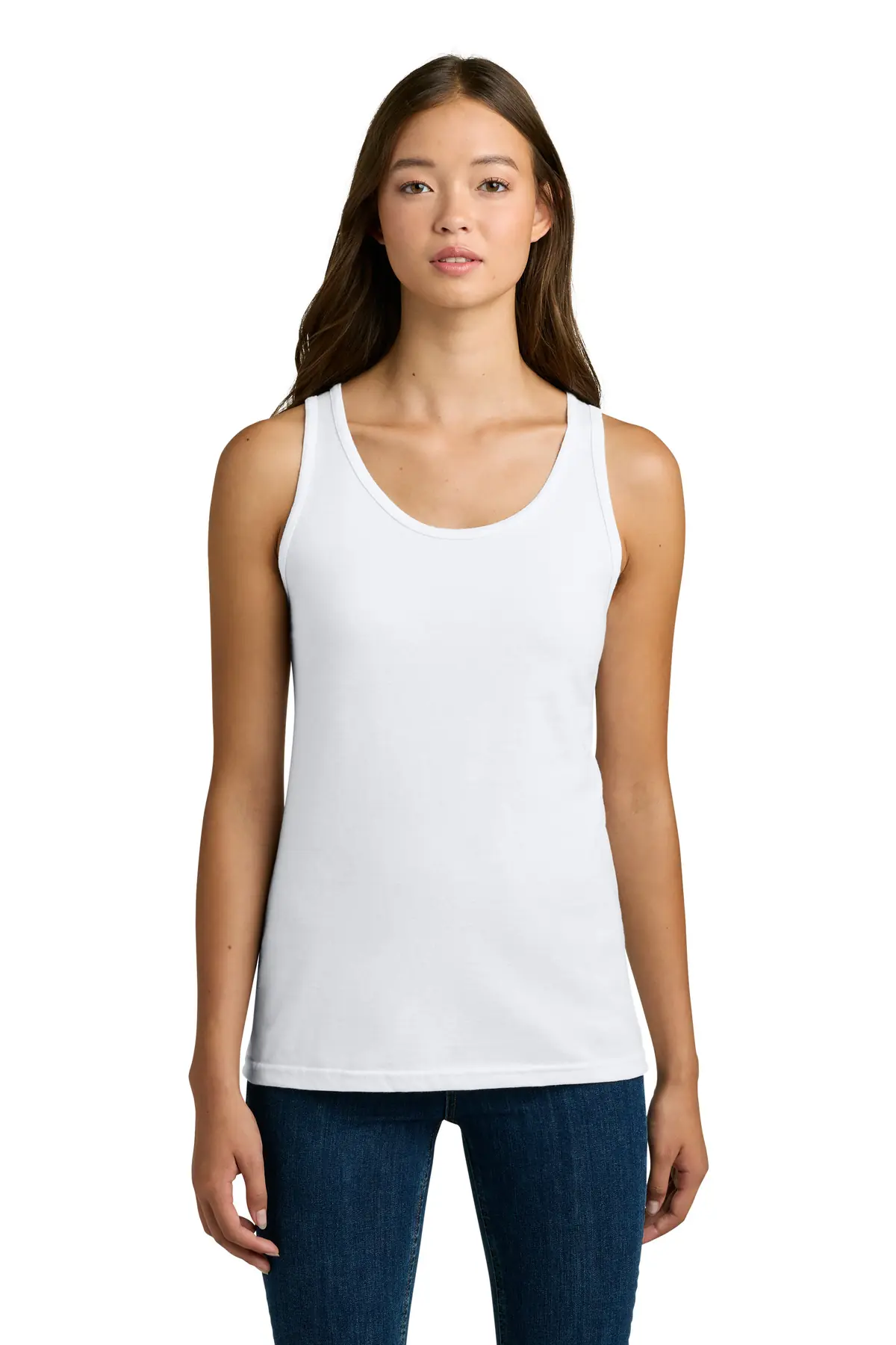 Gildan Softstyle Junior Fit Tank Top. in White