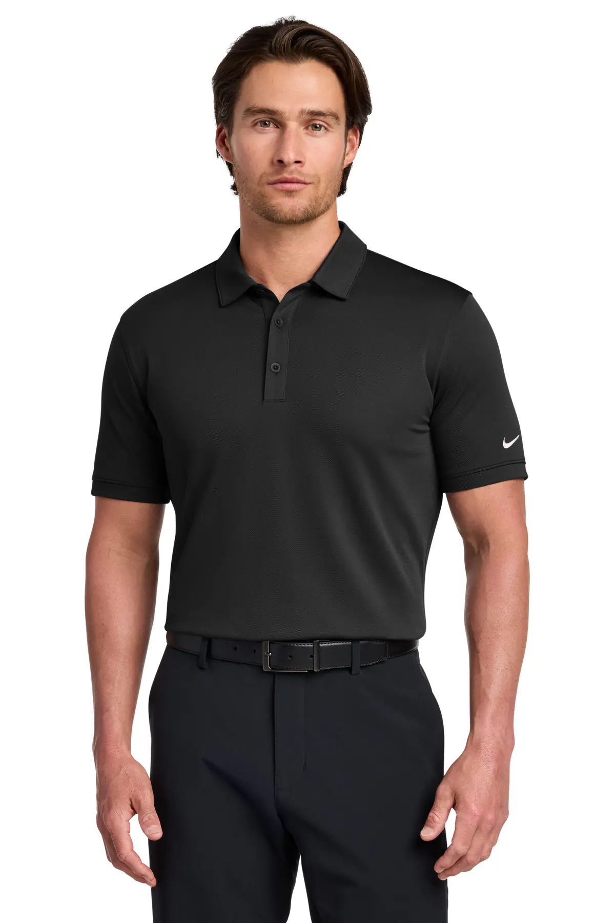 Nike Dri-FIT Solid Icon Pique Modern Fit Polo.