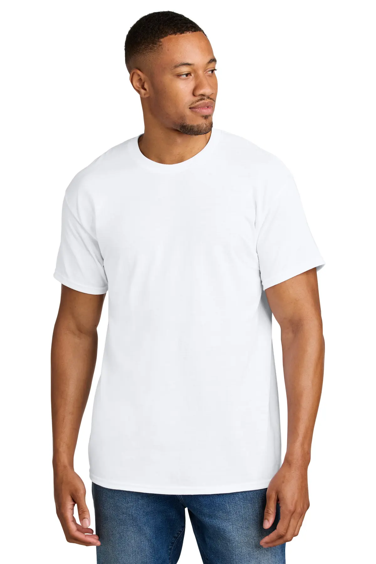 Gildan DryBlend 50 Cotton/50 Poly T-Shirt. in White