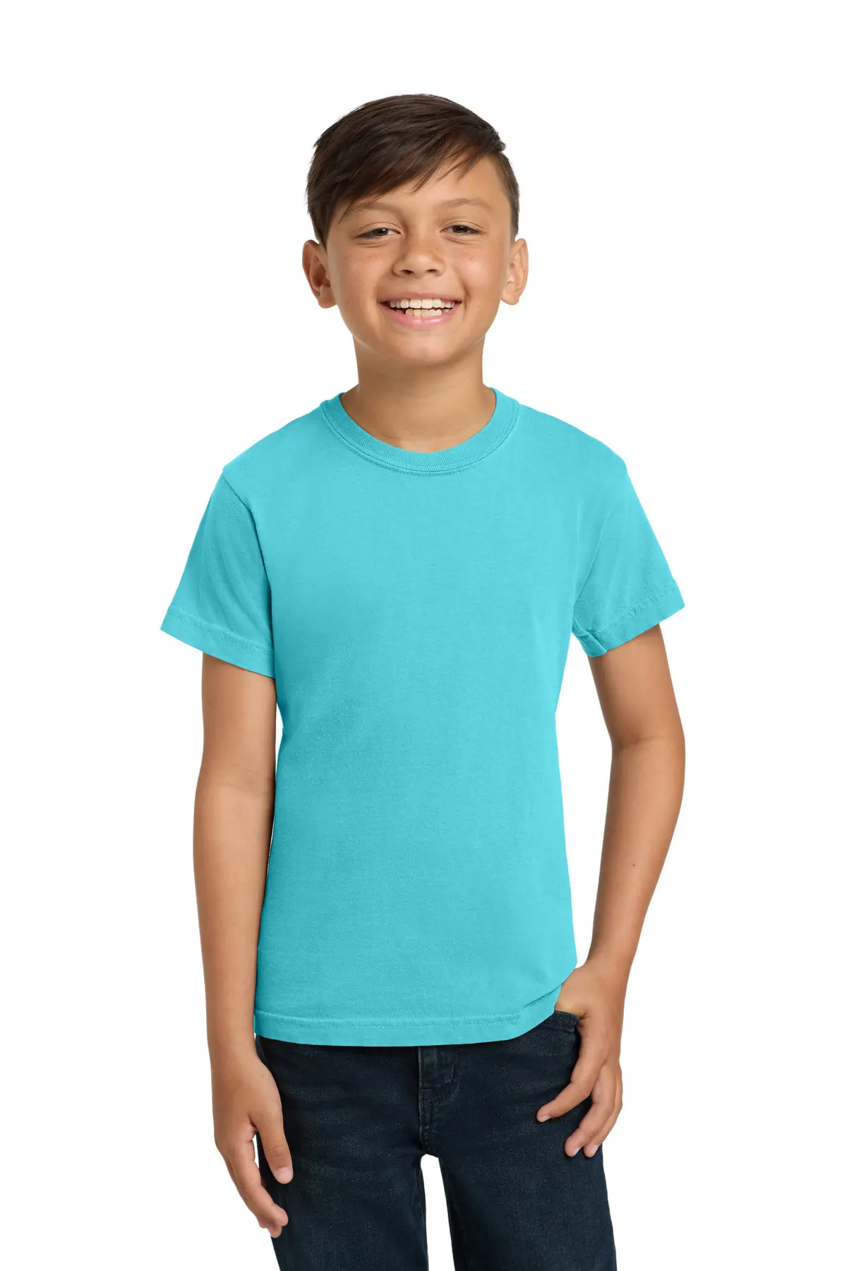 Comfort Colors COMFORT COLORS Youth Heavyweight Ring Spun Tee. in Lagoon
