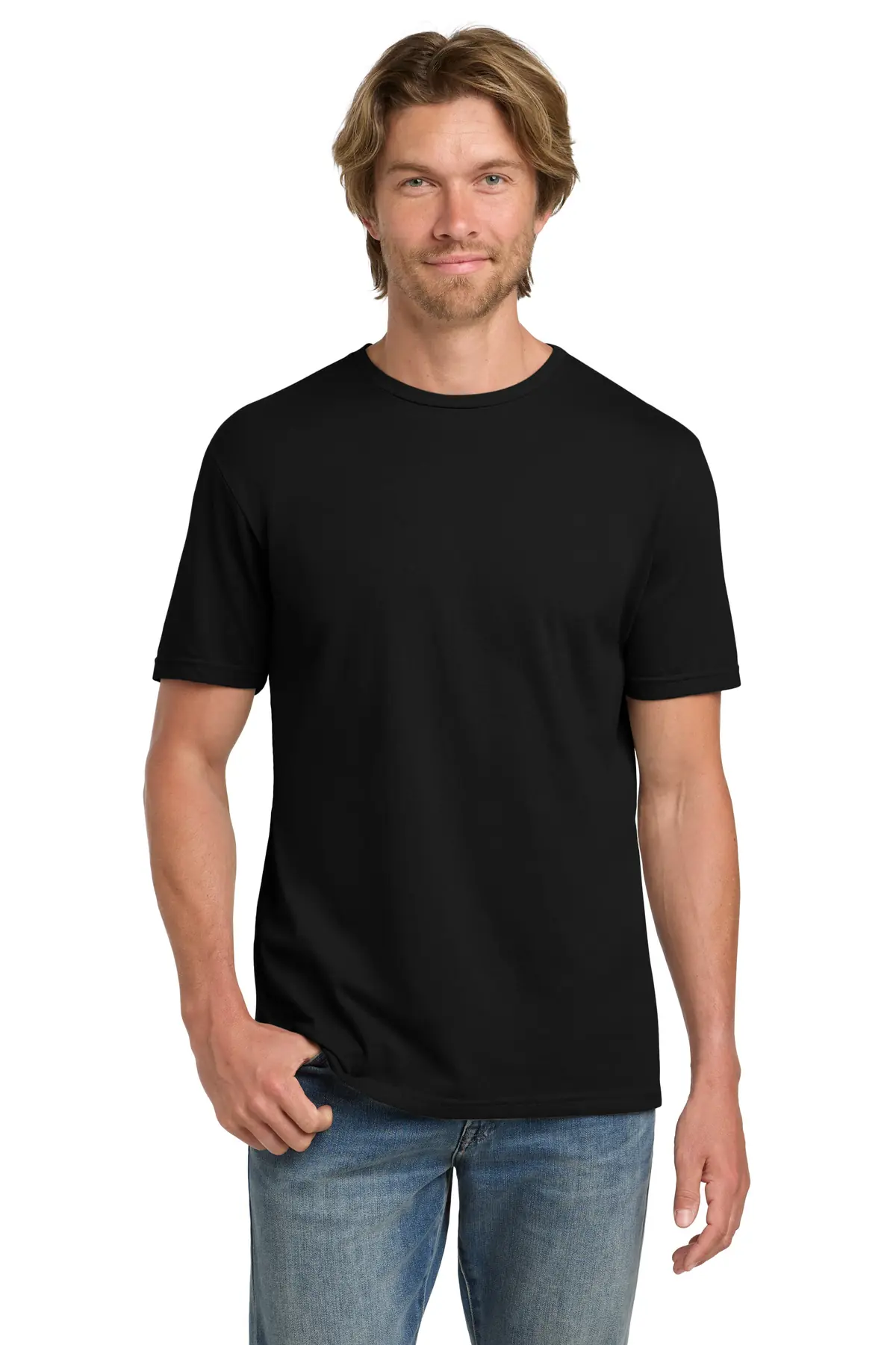 Gildan 100% Ring Spun Cotton T-Shirt. in Black