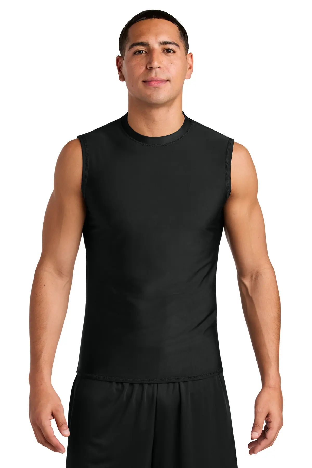 A4 Compression Muscle Tee in Black
