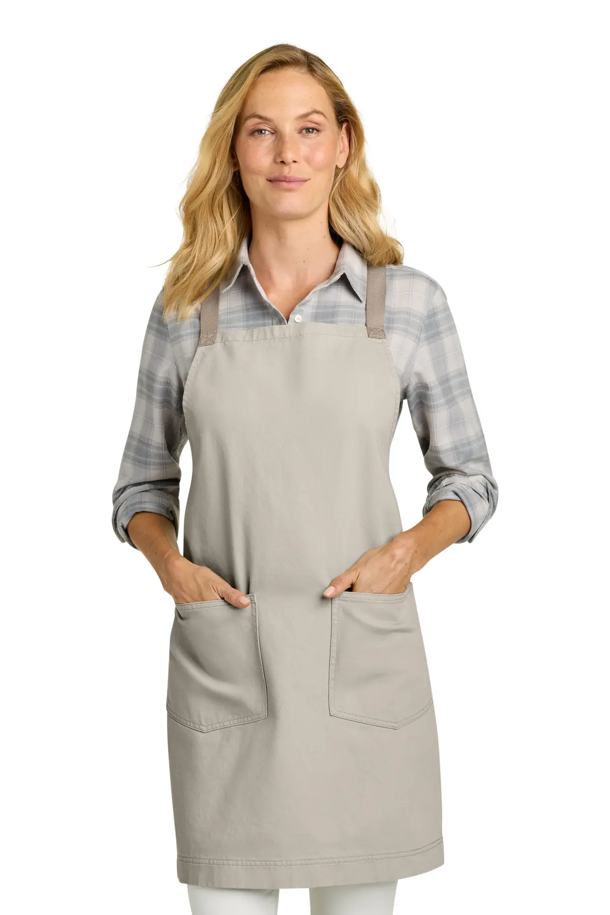 Port Authority Signature Heavy Twill Crossback Apron in Sahara