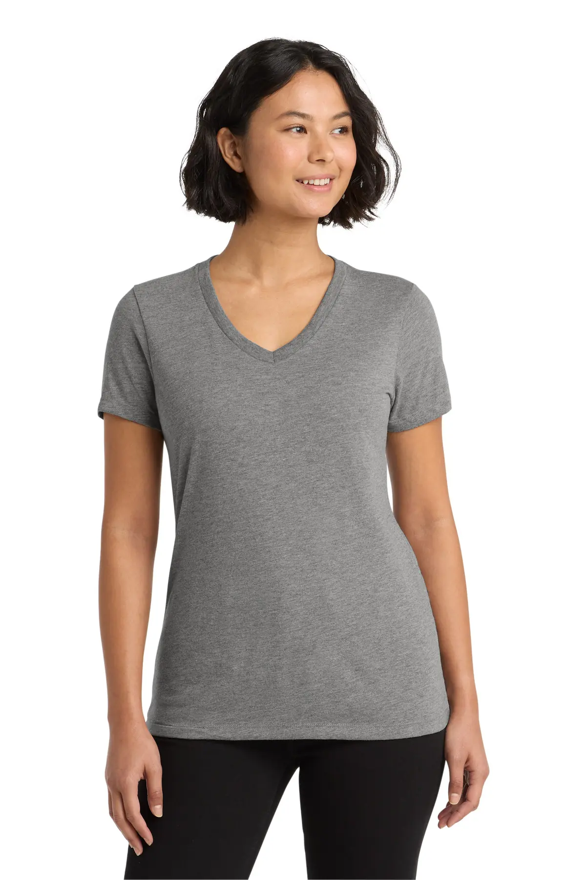 AllMade Allmade Women's Tri-Blend V-Neck Tee in Aluminum Grey