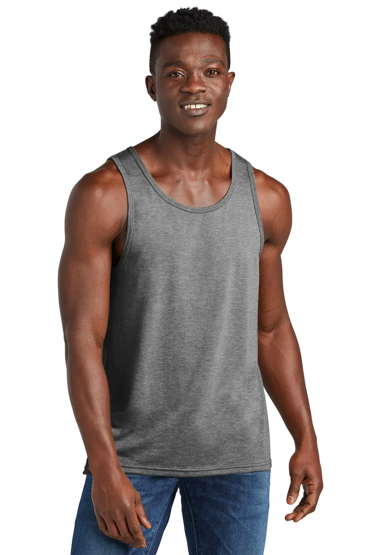 AllMade Allmade Unisex Tri-Blend Tank in Aluminum Grey