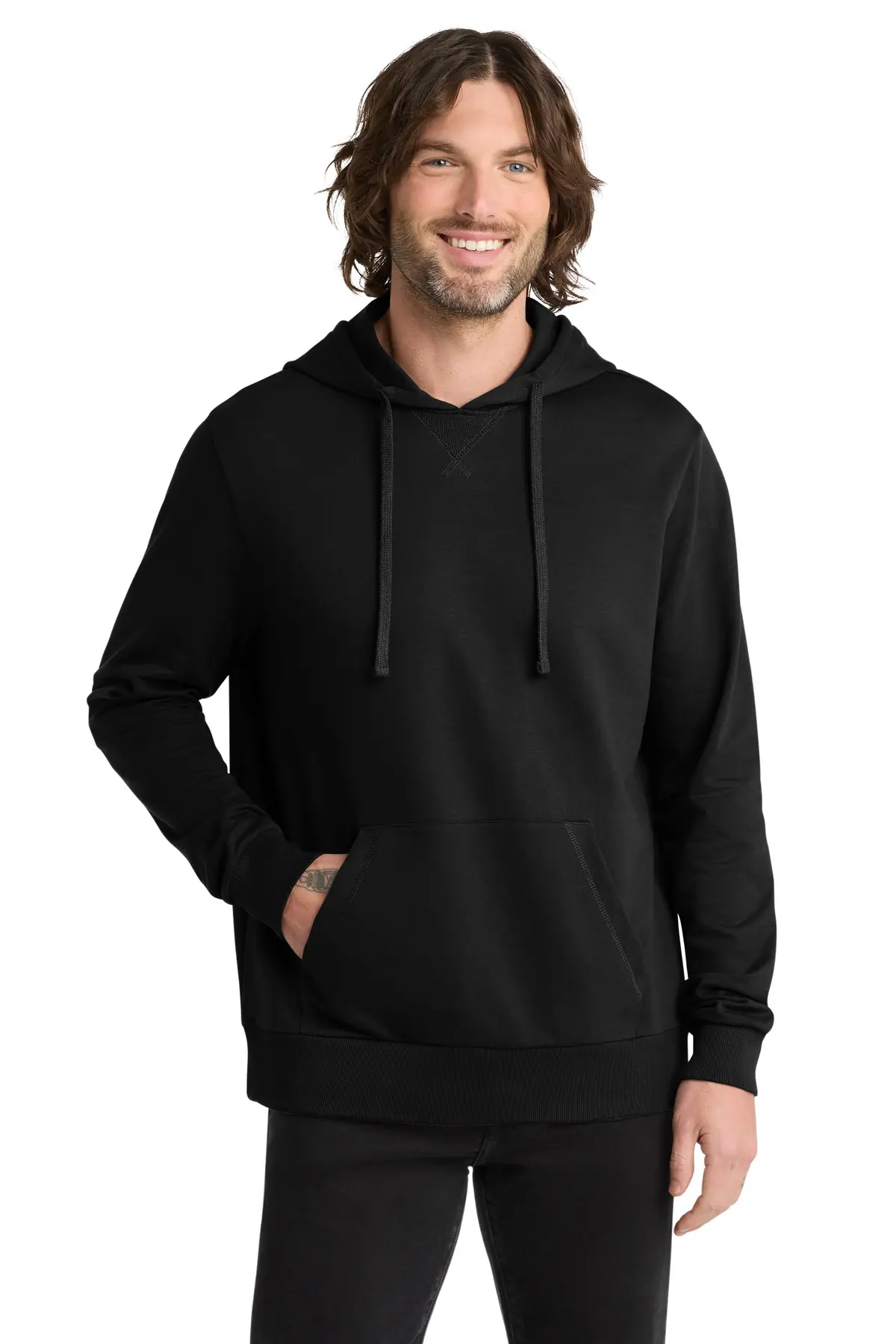 AllMade Allmade Unisex Organic French Terry Pullover Hoodie in Deep Black