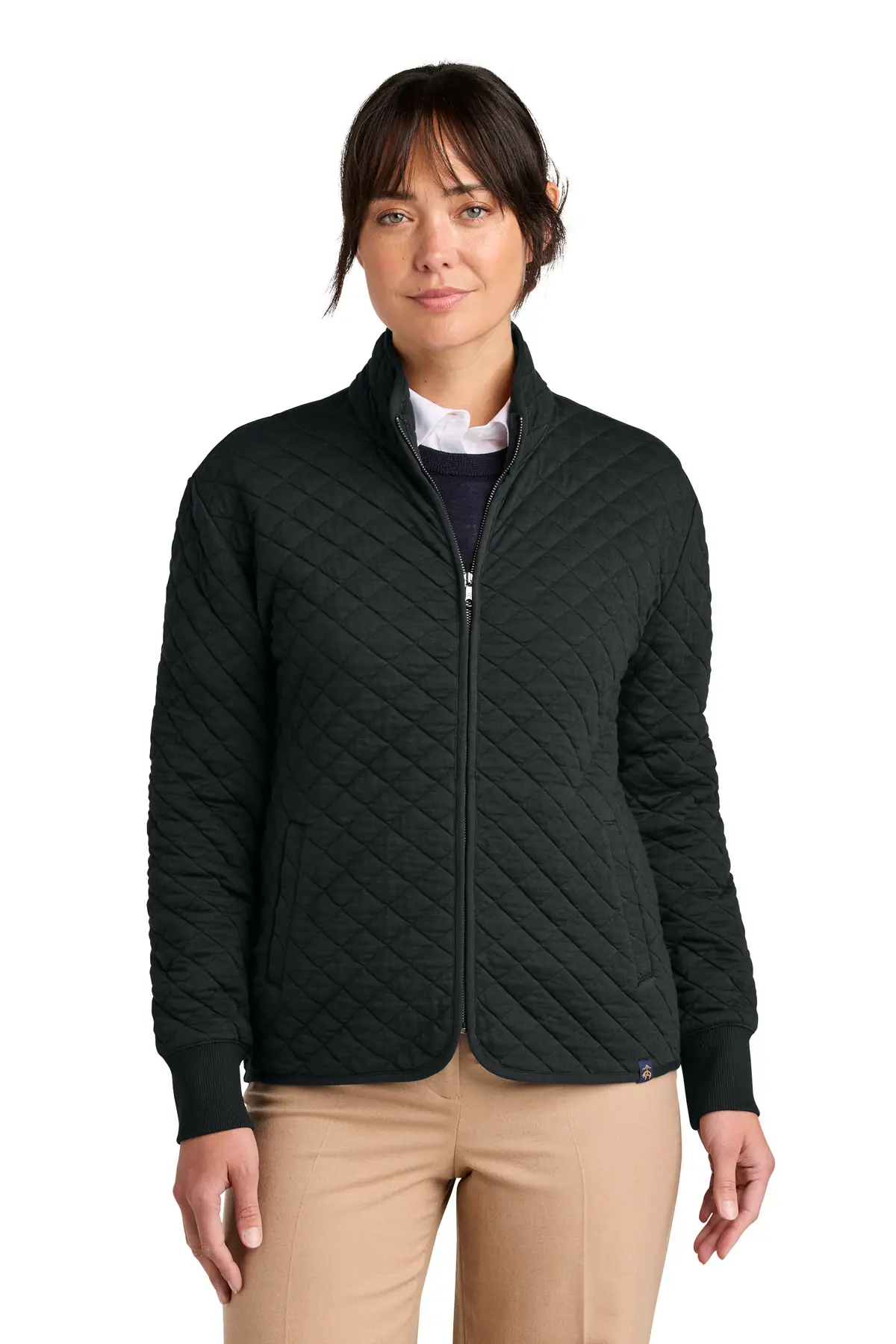 Brooks Brothers Women's Diamond Quilt Full-Zip