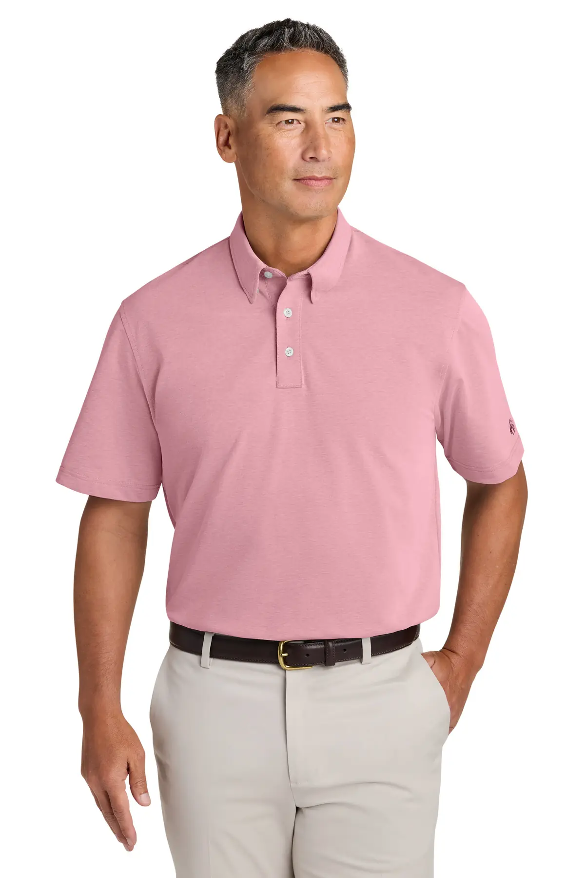 Brooks Brothers Pinpoint Pique Dress Polo in Crimson End On End