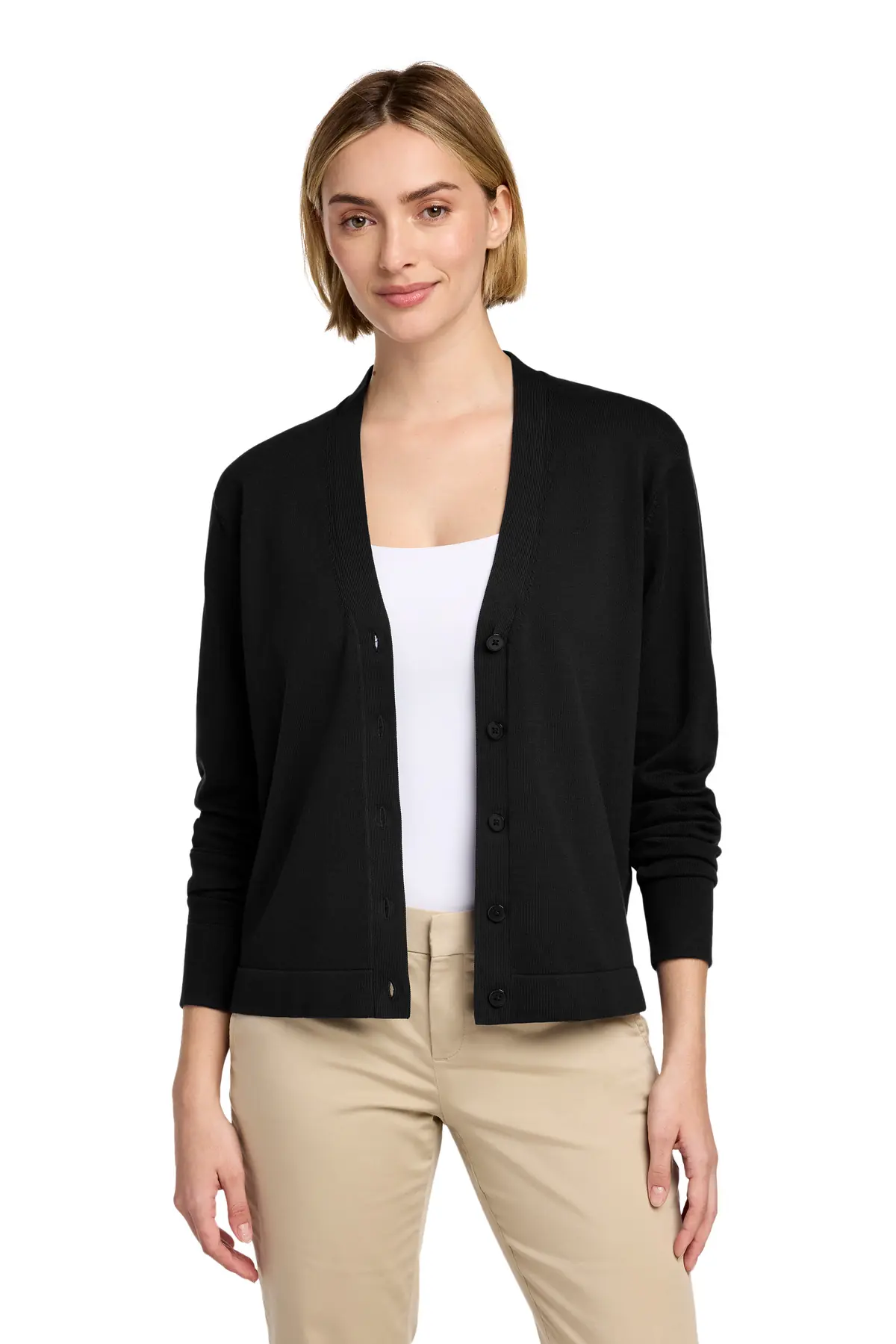 Brooks Brothers Women's Cotton Stretch Cardigan Sweater