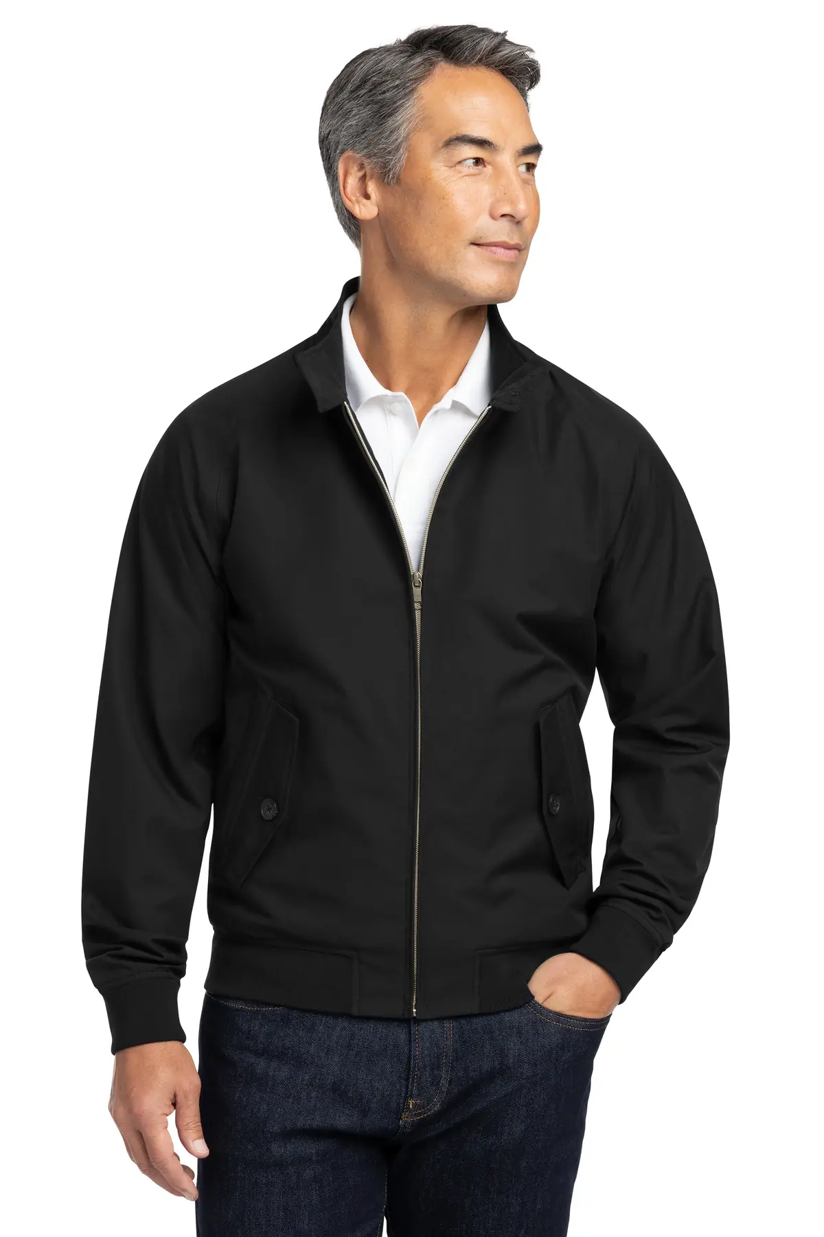 Brooks Brothers Bomber Jacket in Deep Black