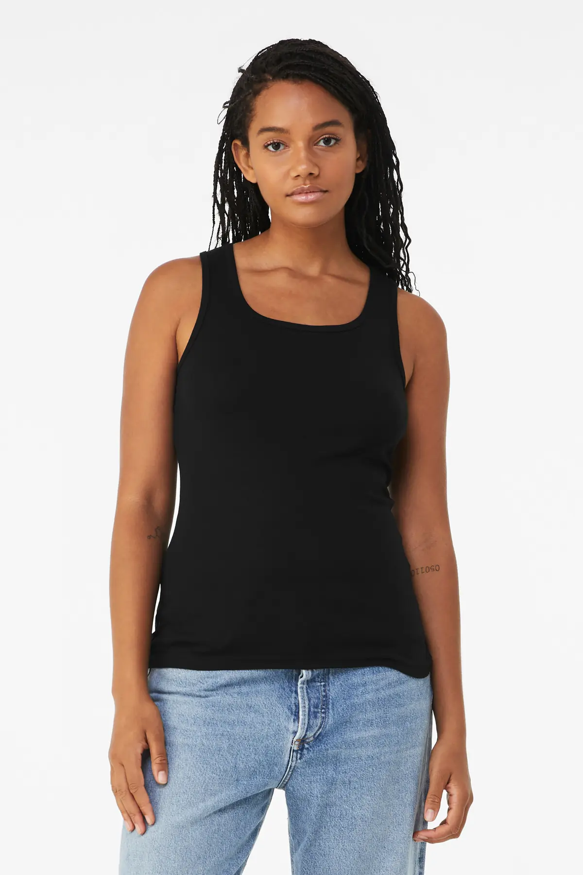 Bella + Canvas BELLA+CANVAS Women's Baby Rib Tank in Black
