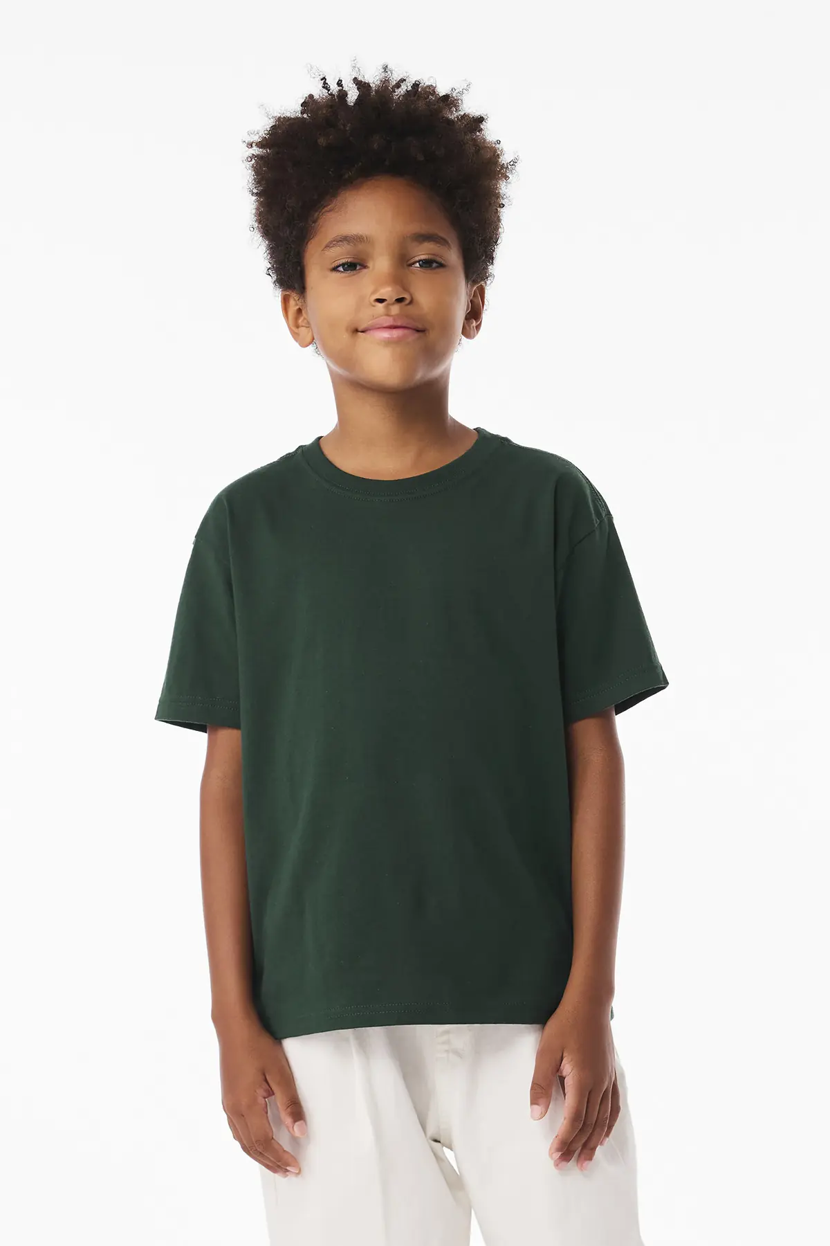 Bella + Canvas BELLA+CANVAS Youth 6-Ounce Heavyweight Tee in Forest