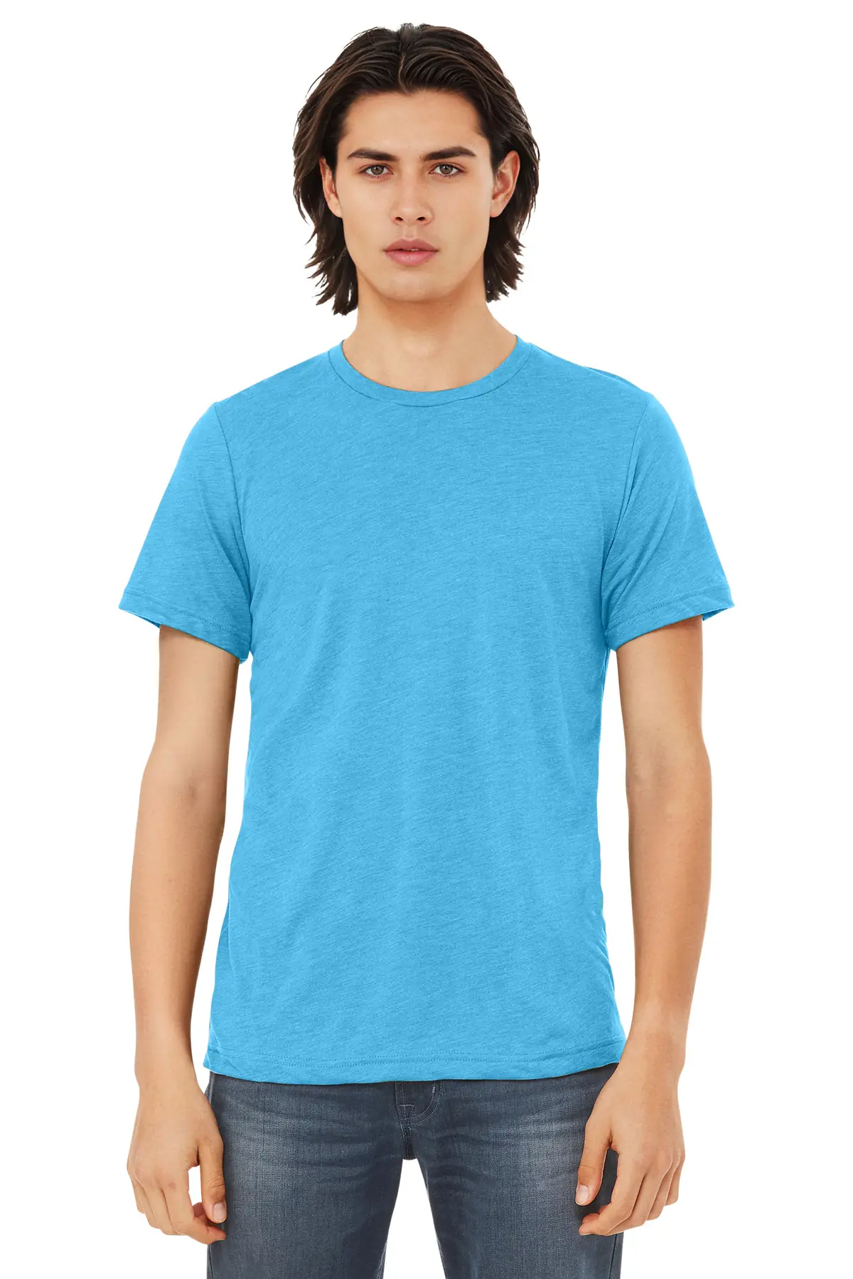 Bella + Canvas BELLA+CANVAS Unisex Triblend Short Sleeve Tee. in Aqua Triblend