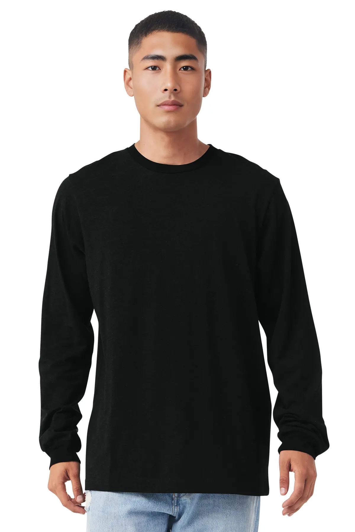 Bella + Canvas BELLA+CANVAS Unisex Jersey Long Sleeve Tee. in Black