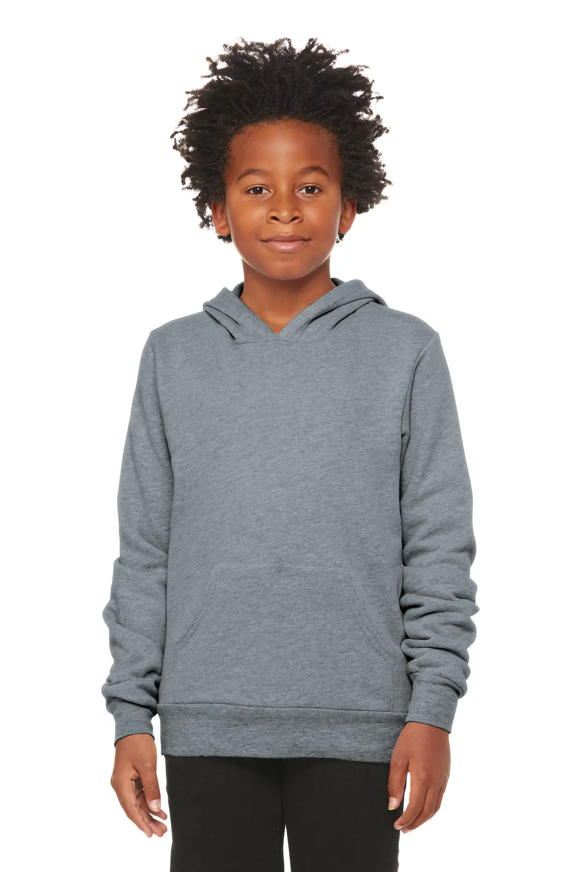 Bella + Canvas BELLA+CANVAS Youth Sponge Fleece Pullover Hoodie in Athletic Heather