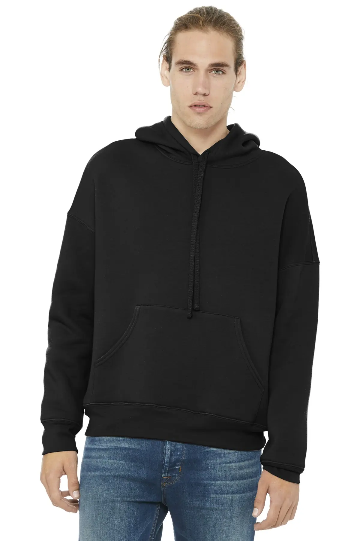 Bella + Canvas BELLA+CANVAS Unisex Sponge Fleece Pullover DTM Hoodie. in Black