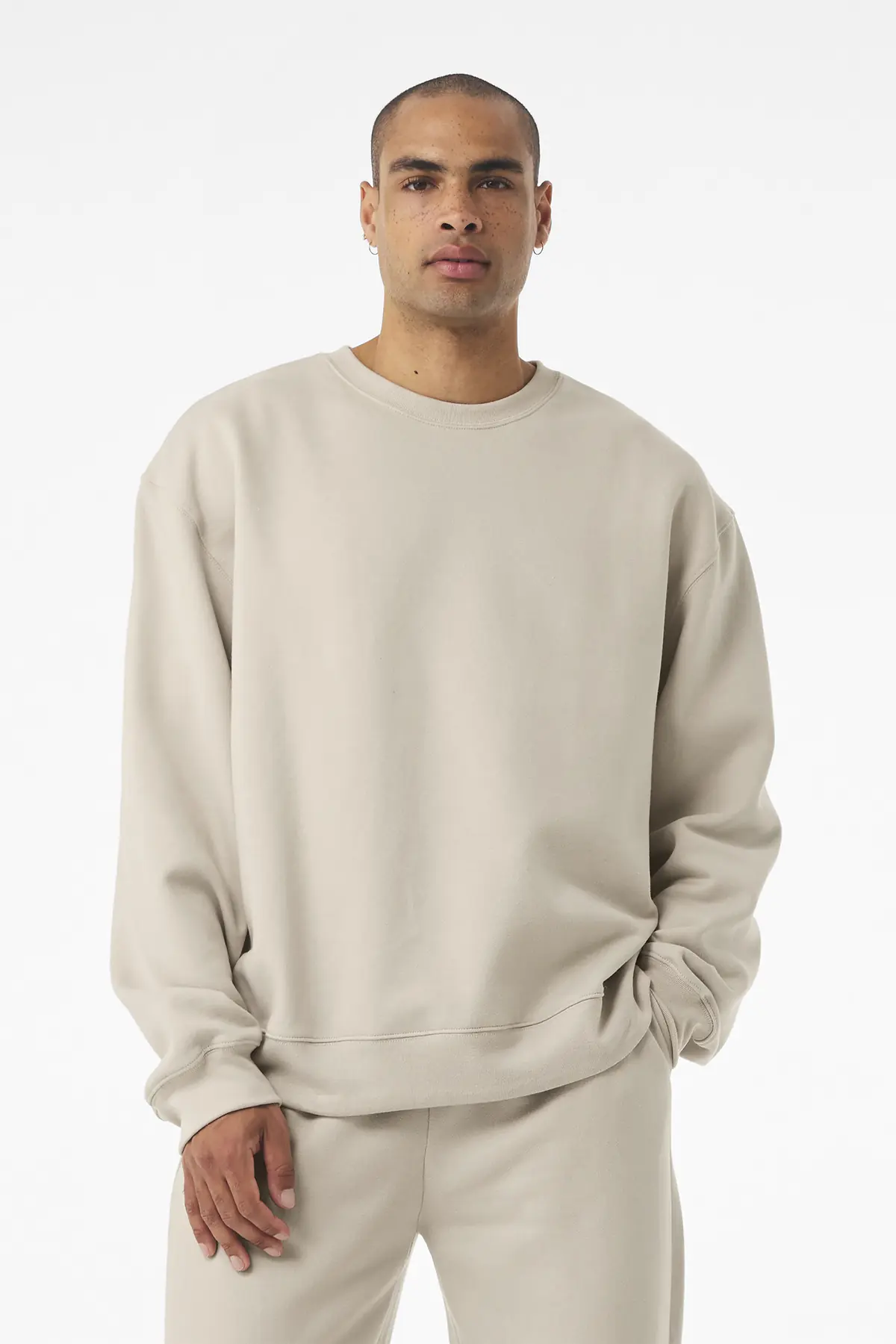 Bella + Canvas BELLA+CANVAS Unisex 10-Ounce Heavyweight Crewneck Sweatshirt in Dust