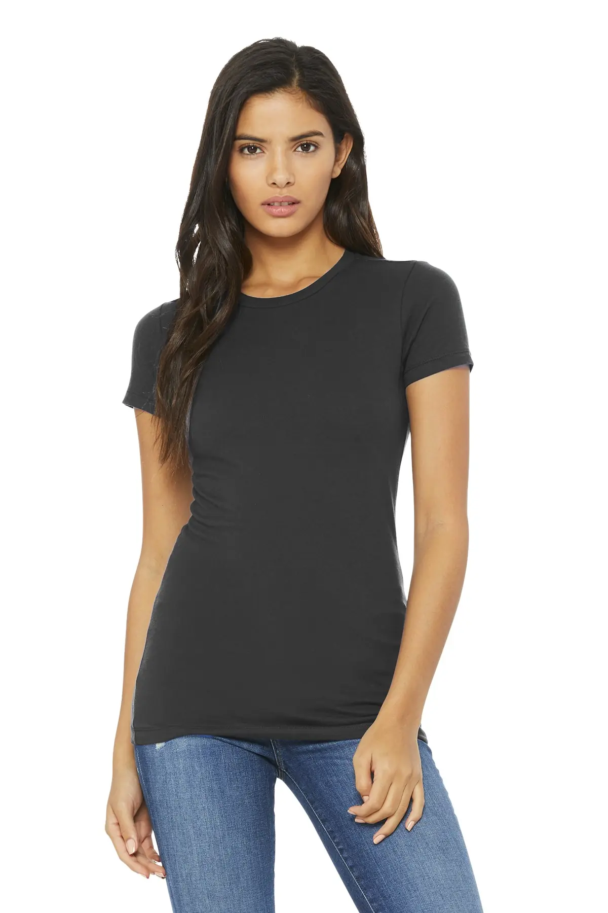 Bella + Canvas BELLA+CANVAS Women's Slim Fit Tee. in Asphalt