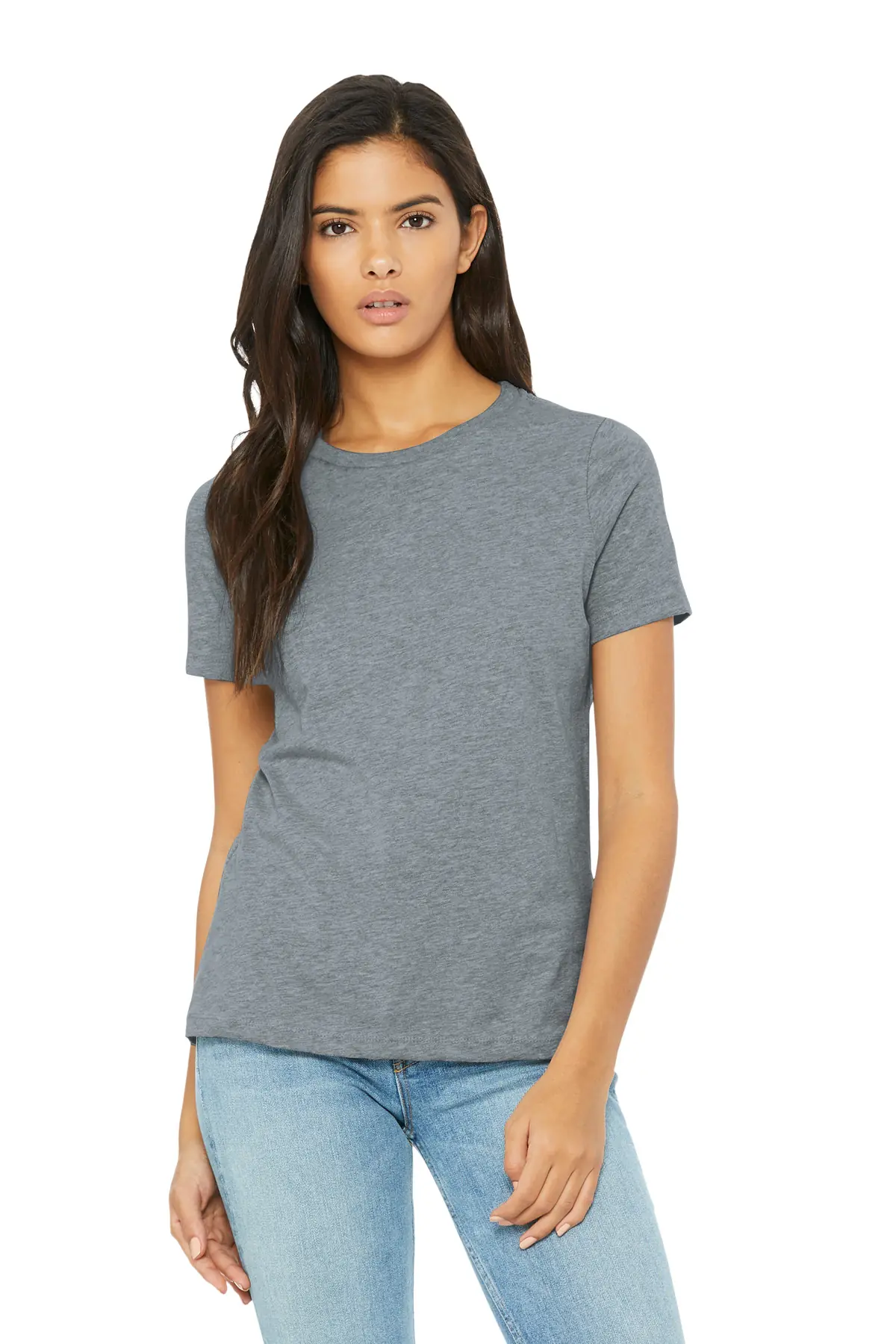 Bella + Canvas BELLA+CANVAS Women's Relaxed CVC Tee in Athletic Heather