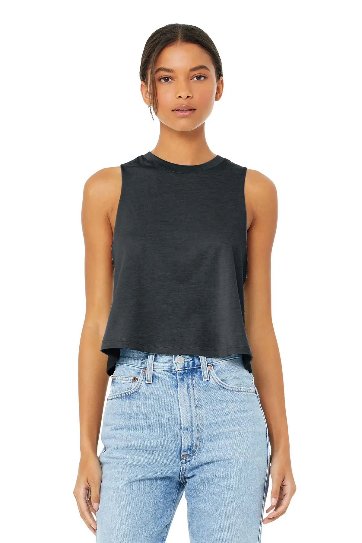 Bella + Canvas BELLA+CANVAS Women's Racerback Cropped Tank.
