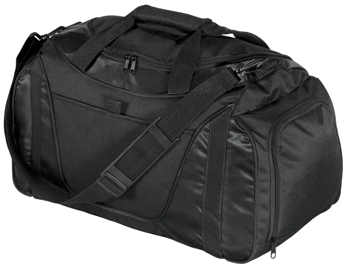 Port Authority - Small Two-Tone Duffel. in Black/ Black