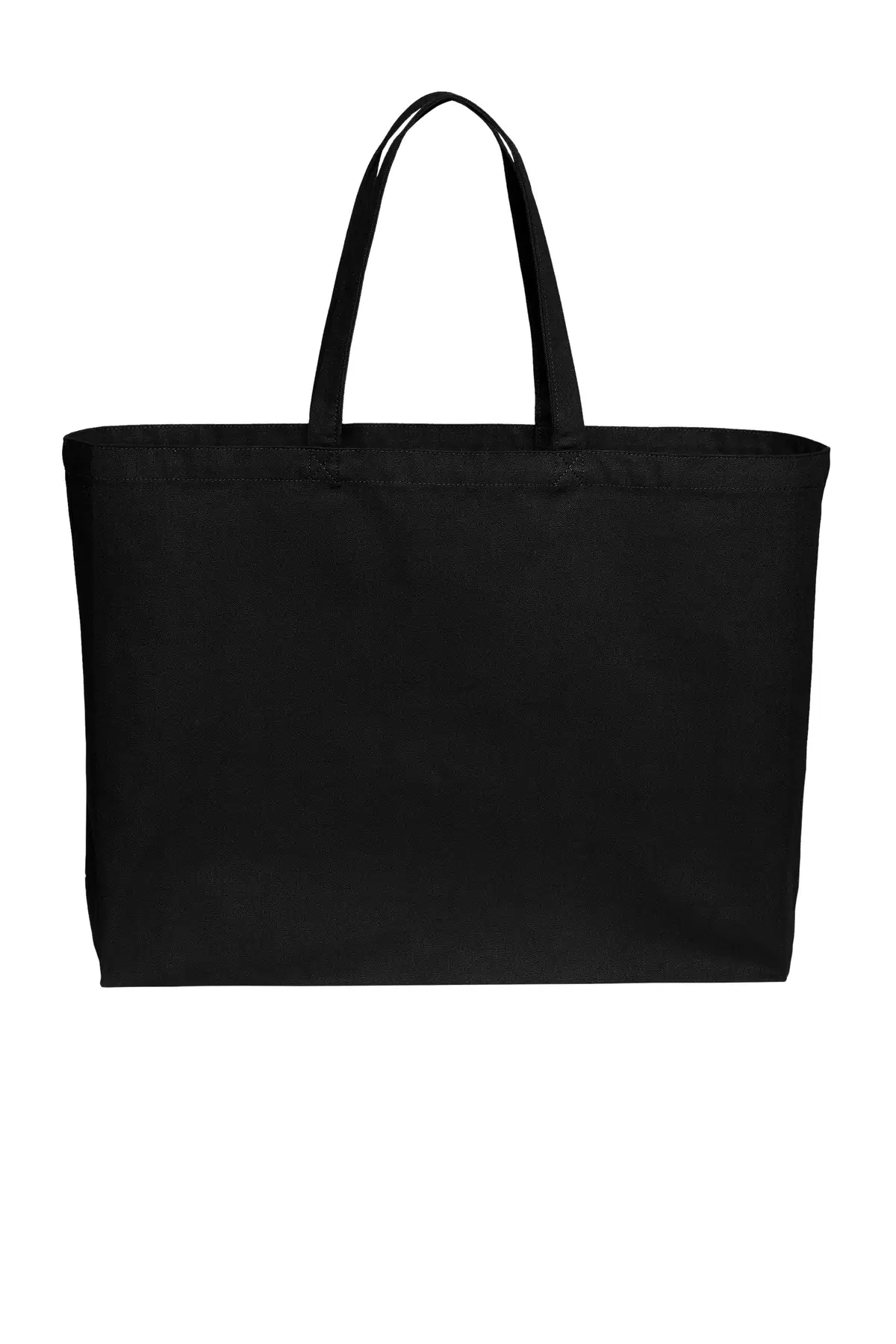 Port Authority Cotton Canvas Jumbo Tote in Deep Black