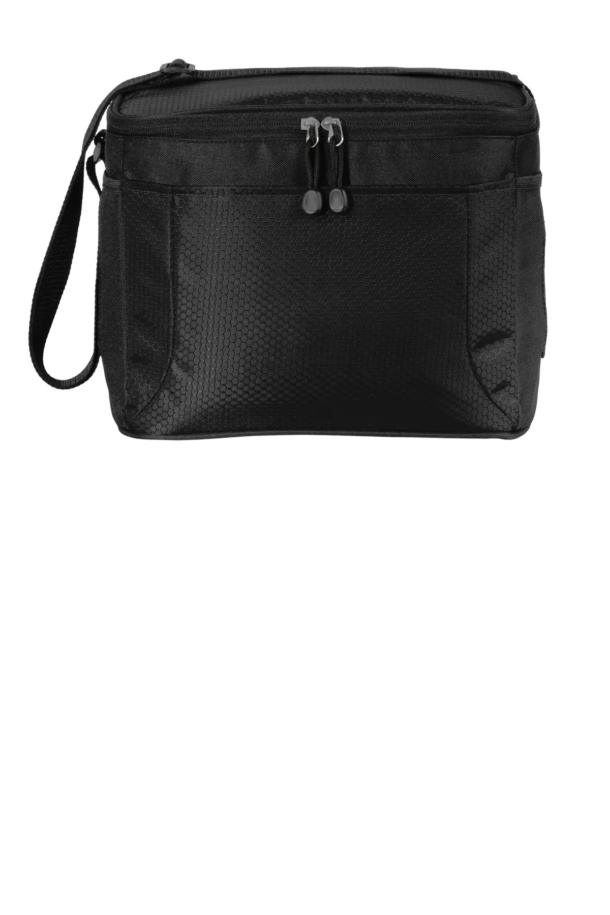 Port Authority 12-Can Cube Cooler. in Black/ Black