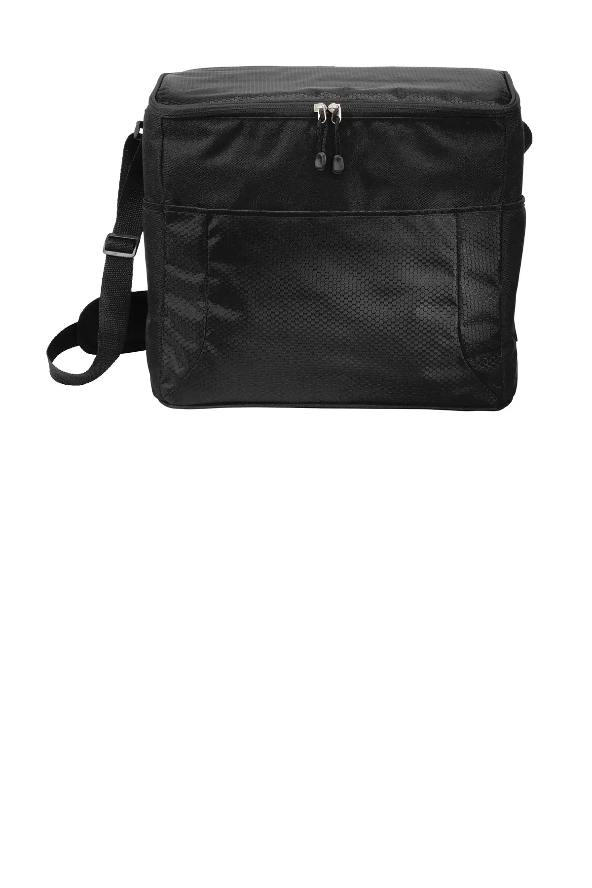 Port Authority 24-Can Cube Cooler. in Black/ Black
