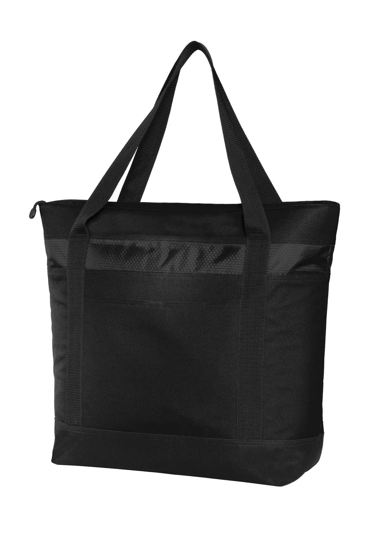 Port Authority Large Tote Cooler. in Black/ Black