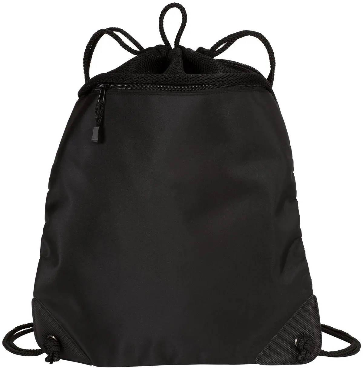 Port Authority - Cinch Pack with Mesh Trim. in Black
