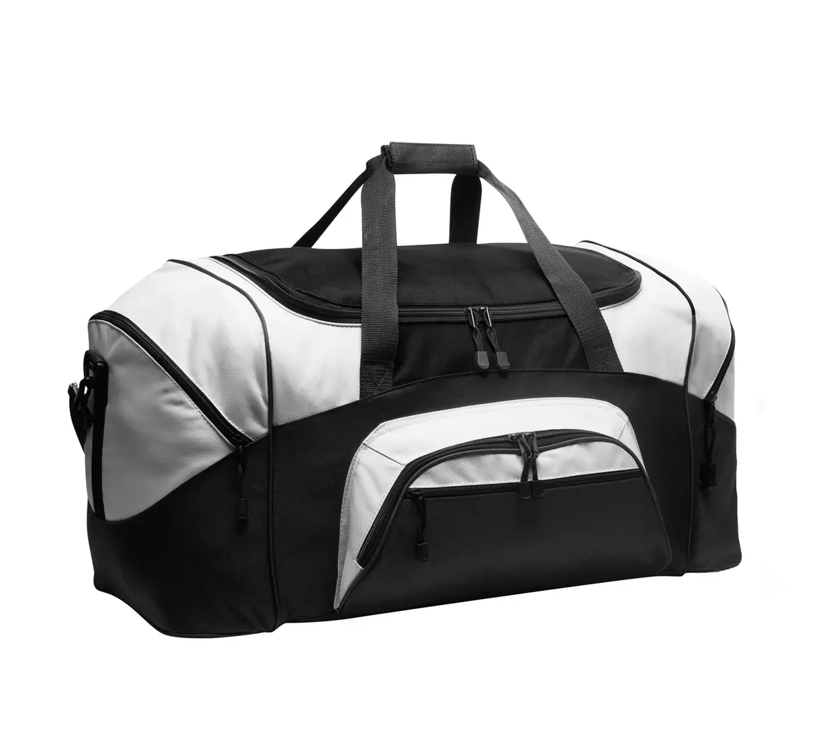 Port Authority - Standard Colorblock Sport Duffel. in Black/ Grey