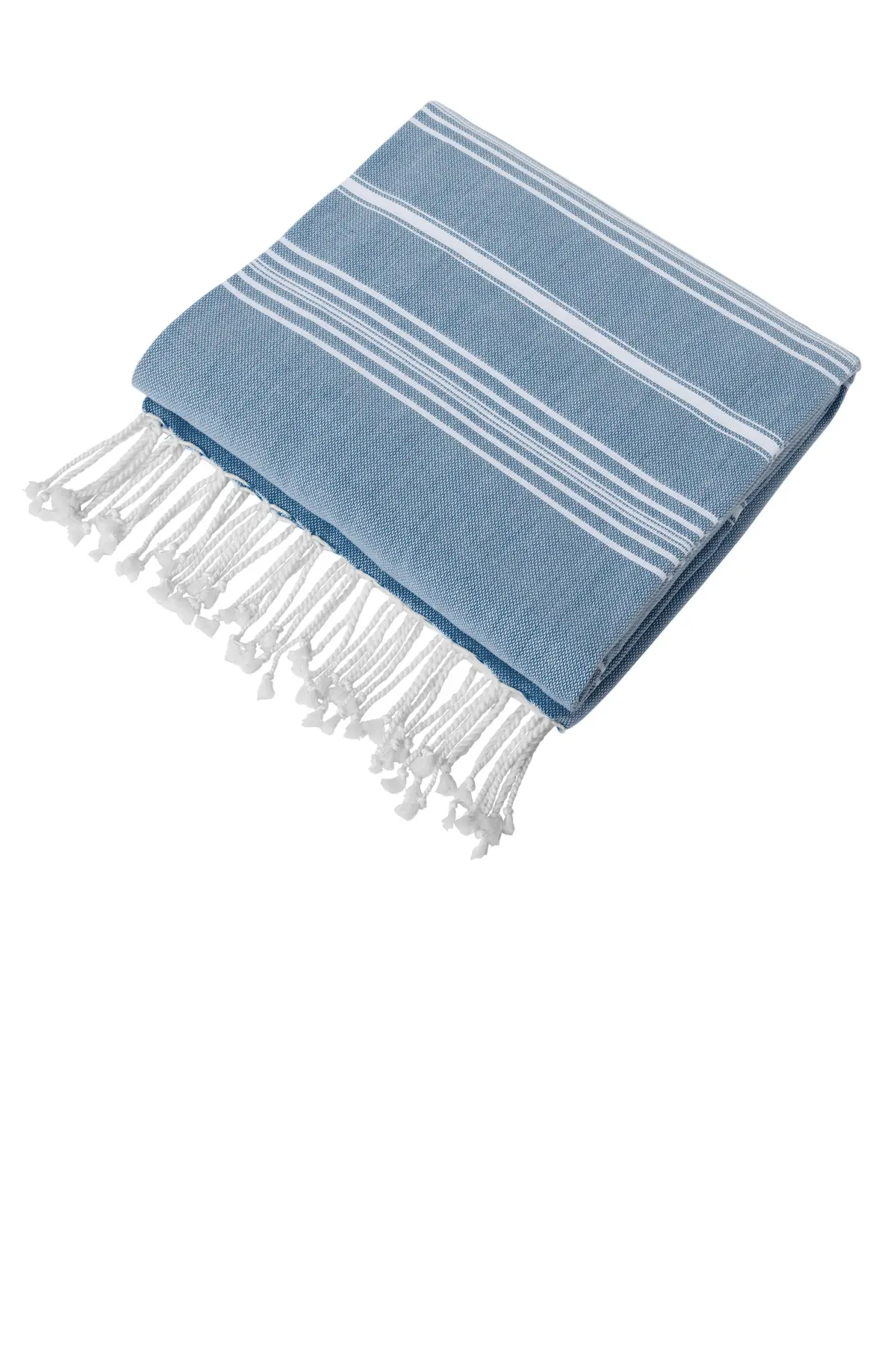 Port Authority Cali Throw in Aegean Blue/ White