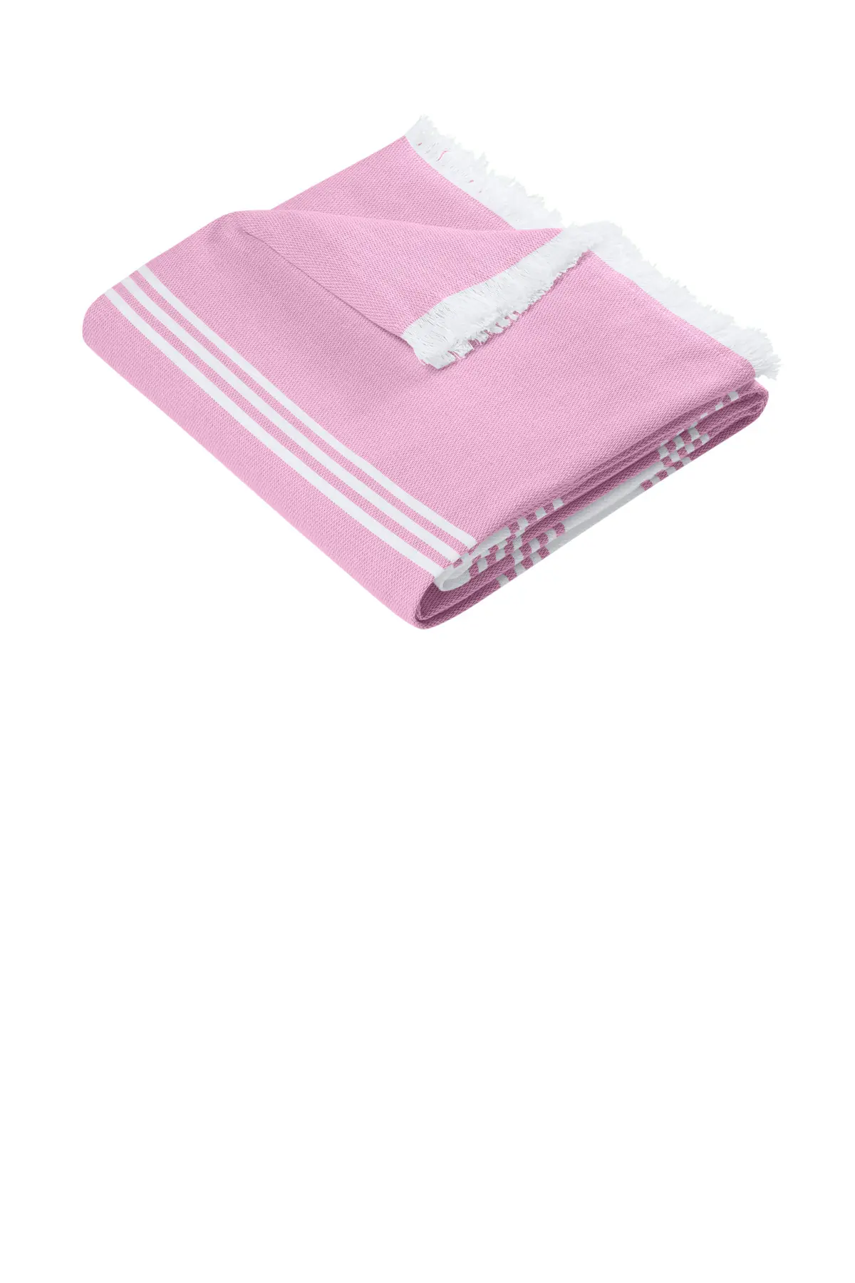 Port Authority Beach Throw in Awareness Pink/ White