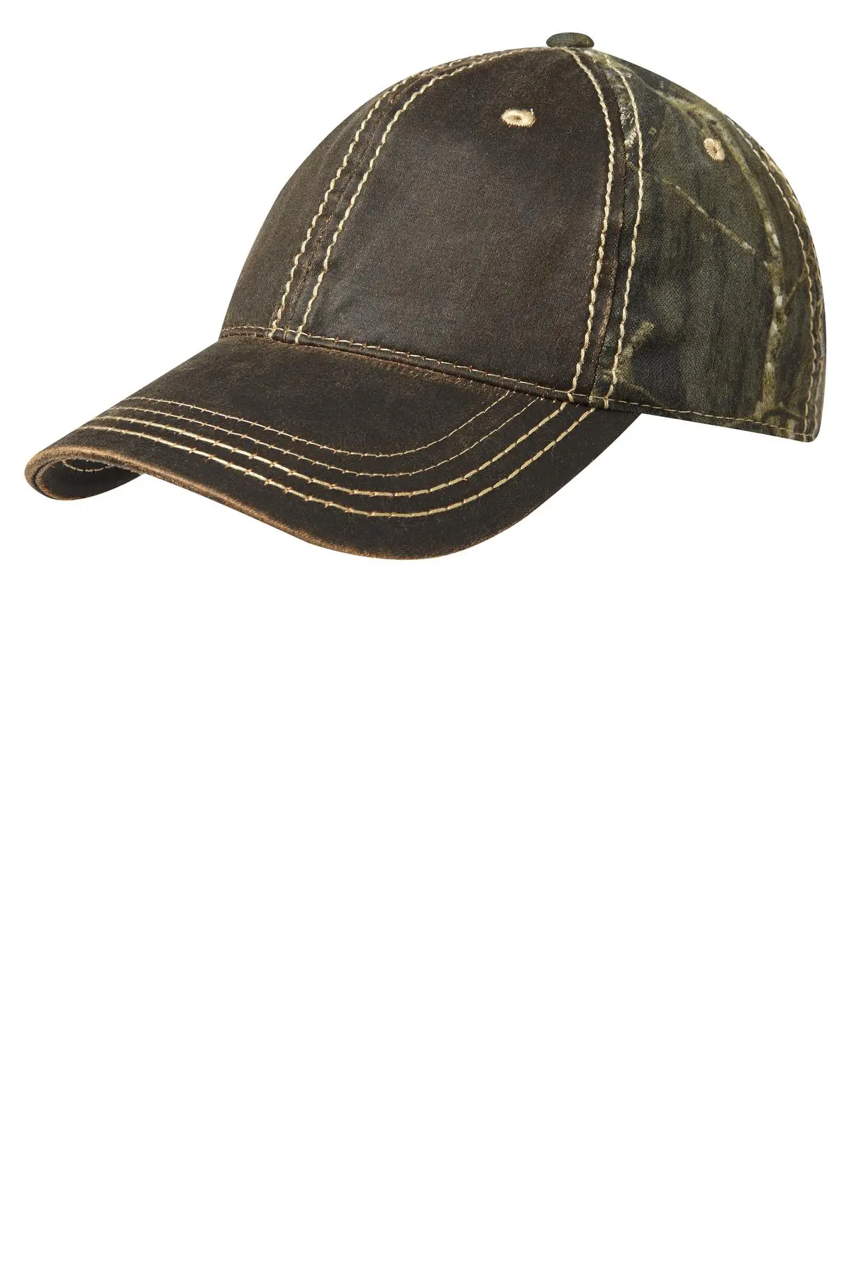 Port Authority Pigment Print Camouflage Cap. in Mossy Oak New Break-Up