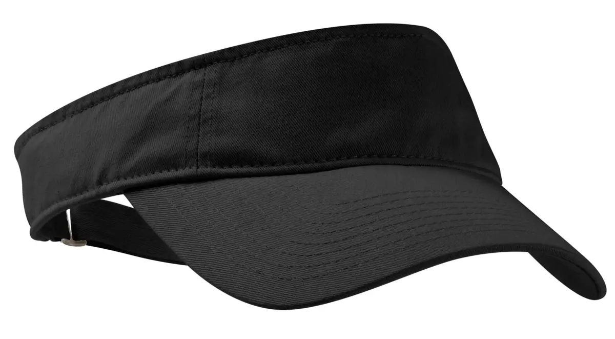 Port Authority Enzyme Wash Fashion Visor. in Black