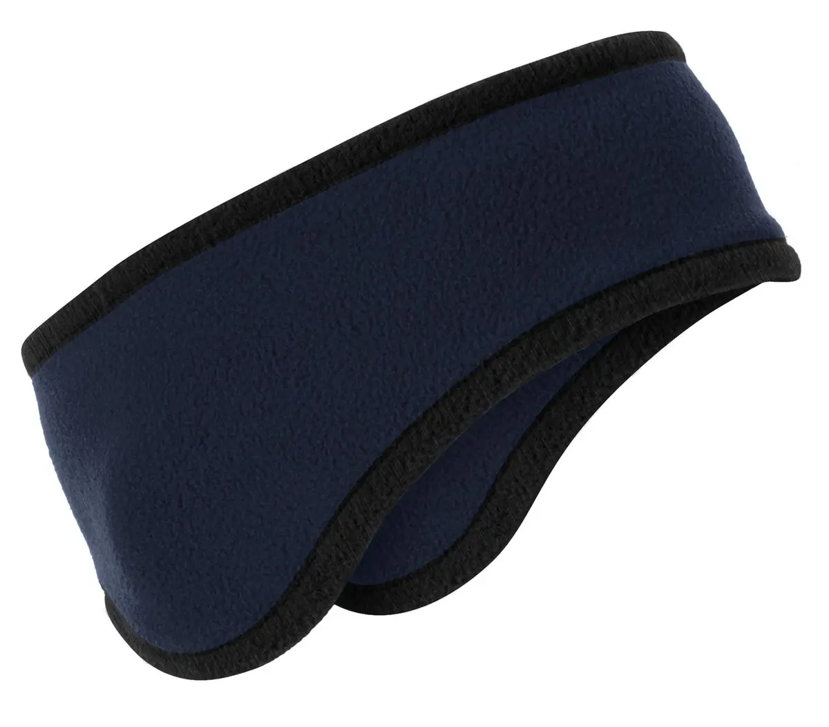 Port Authority Two-Color Fleece Headband. in Navy