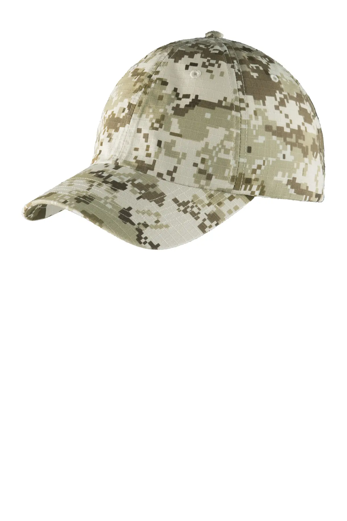 Port Authority Digital Ripstop Camouflage Cap. in Sand Camo